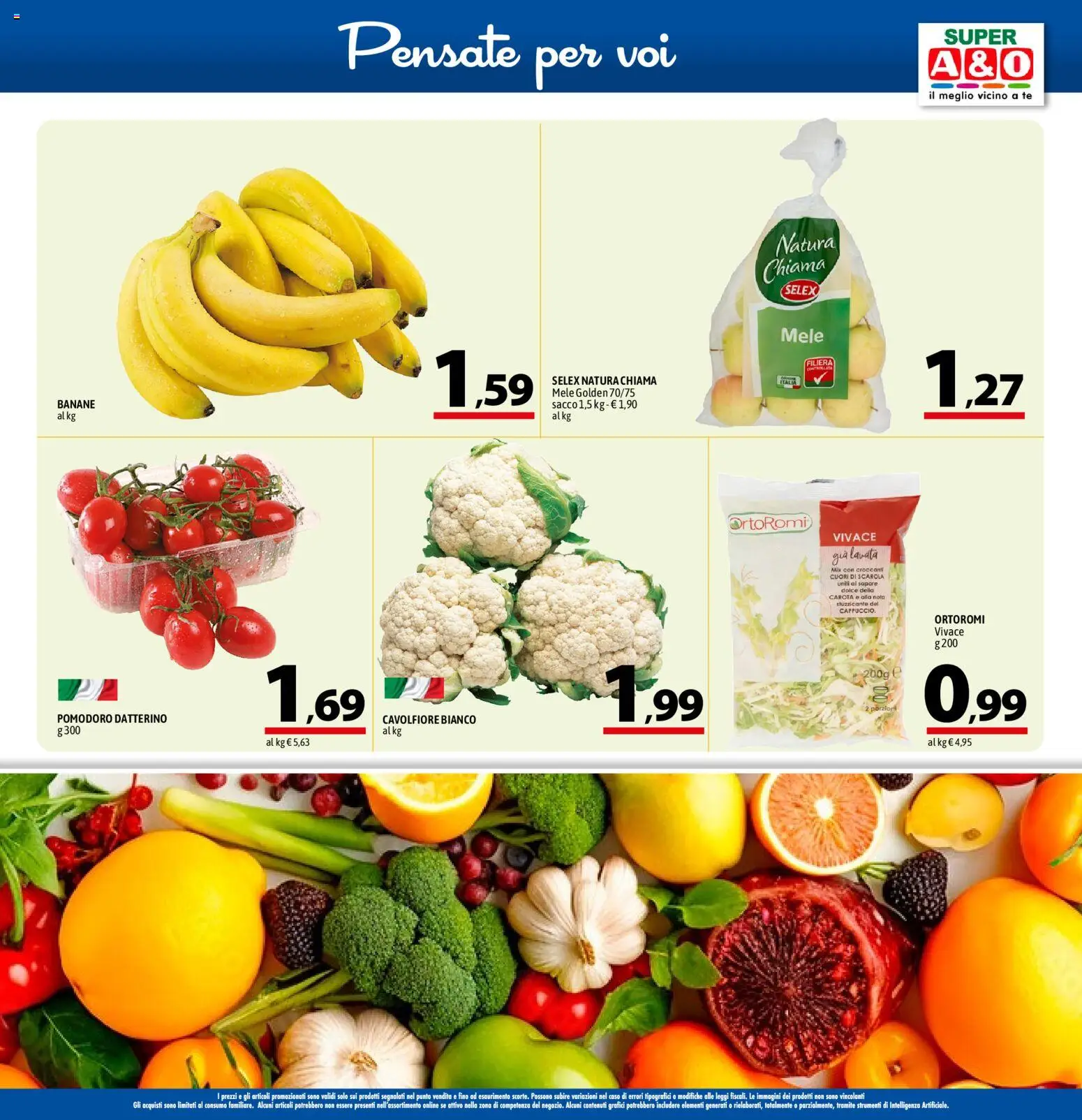 Volantino A&O del 17/09/2026 | Pagina: 3 | Prodotti: Banane, Tè, Carota, Pomodoro