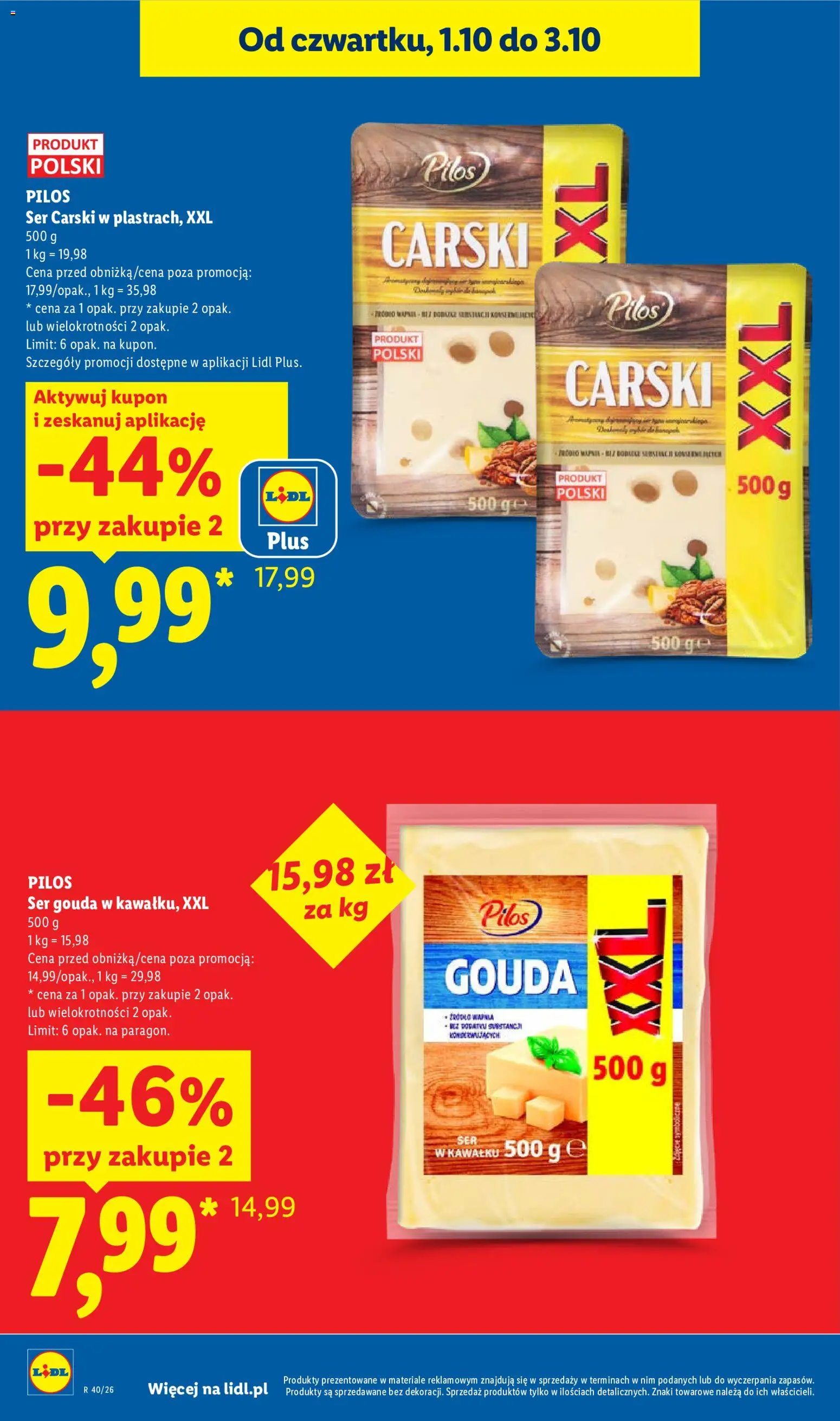 Lidl Polsko leták od 01.10.2026 | Strana: 12 | Produkty: Gouda