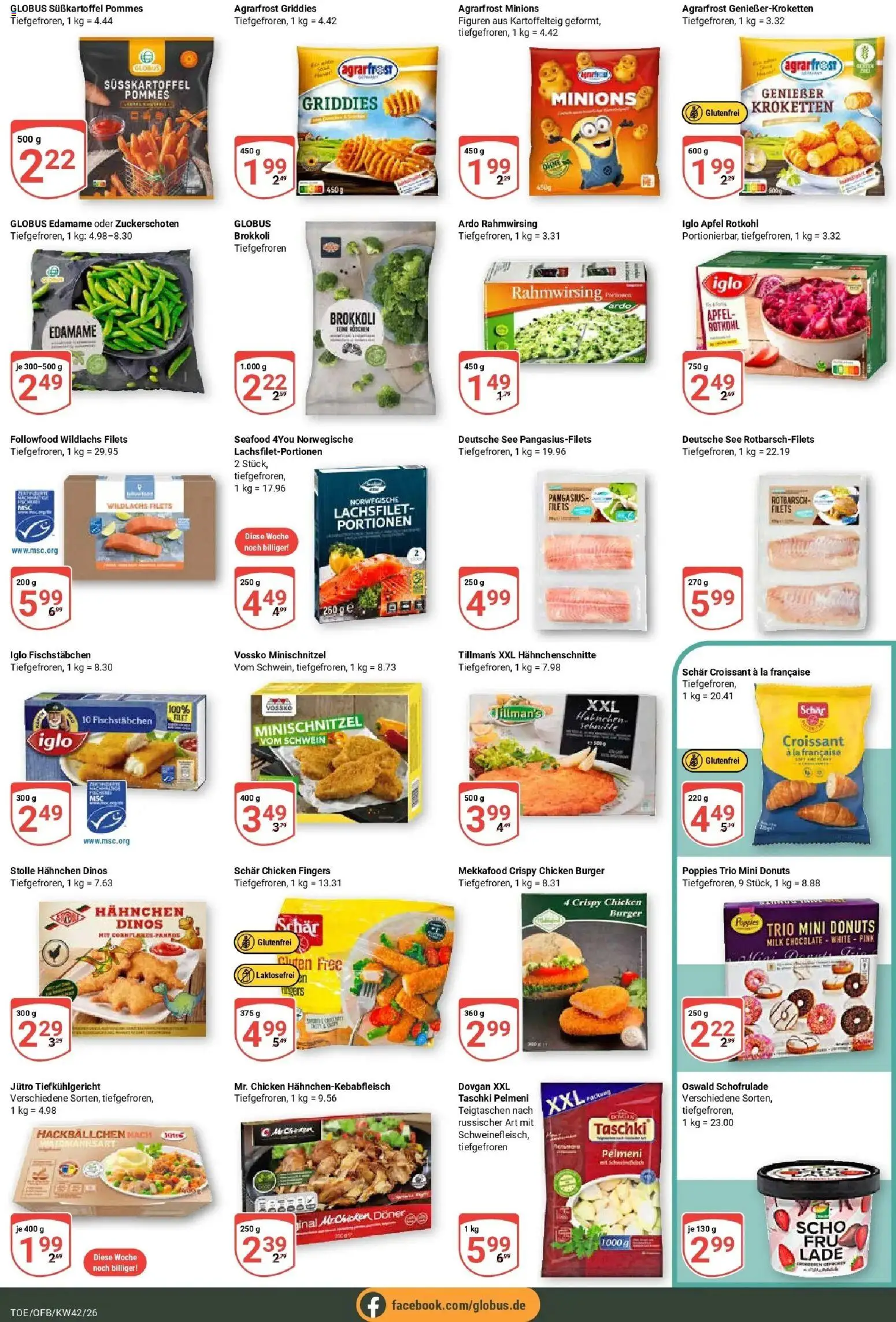 Globus Prospekt Tönisvorst (ab 12.10.2026) » Angebote online | Seite: 15 | Produkte: Äpfel, Donuts, Fischstabchen, Brokkoli