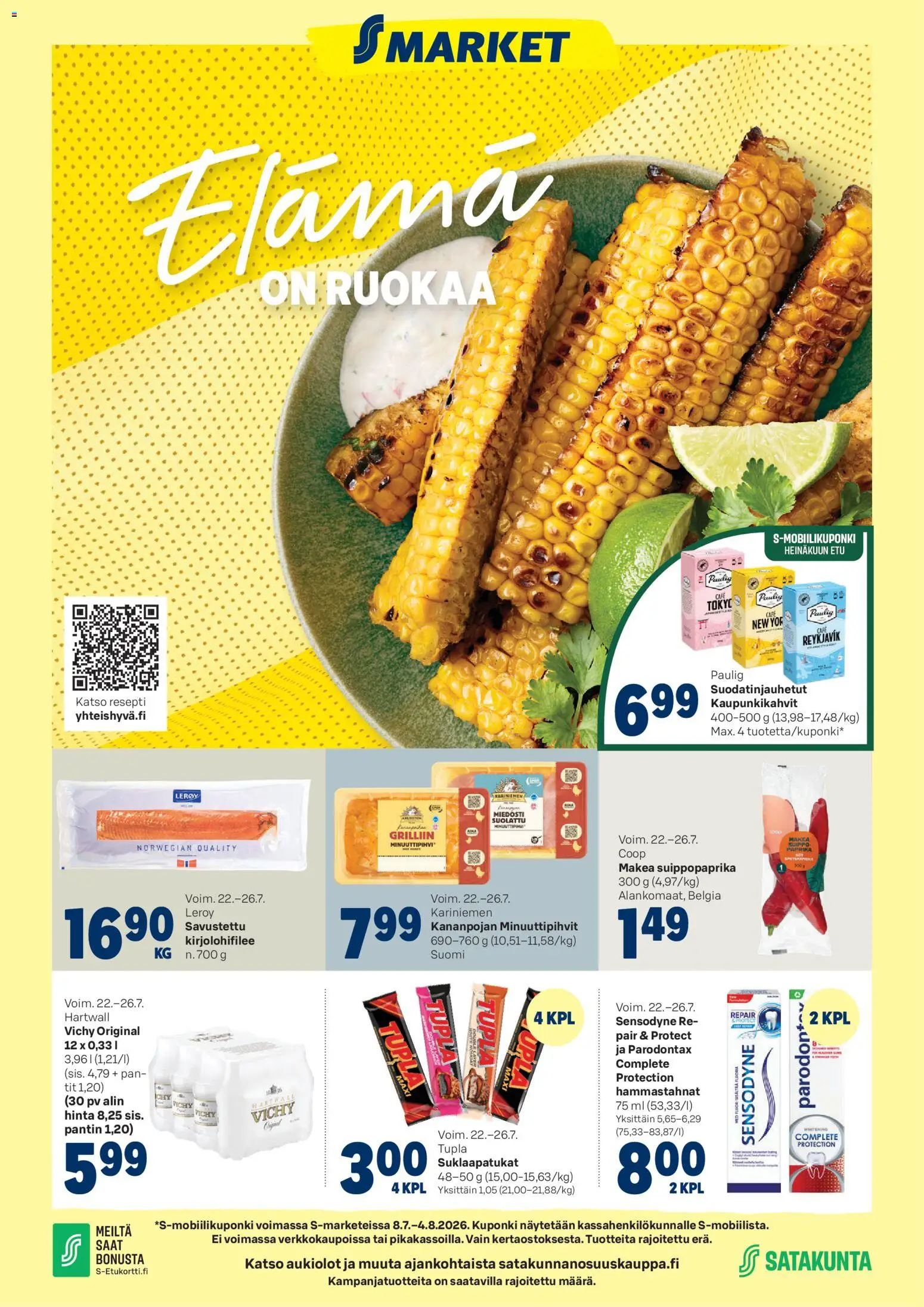 S-market tarjoukset – voimassa 22/07/2026 alkaen | Sivu: 1