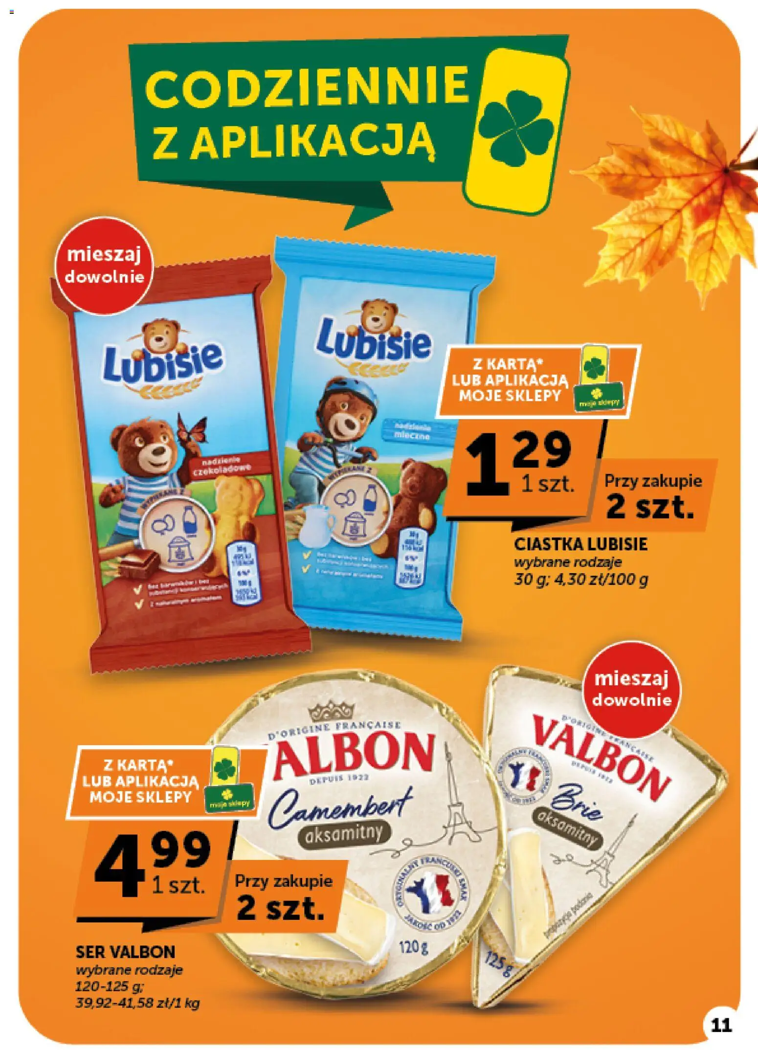 Groszek gazetka - Minimarket od 15.10.2026 | Strona: 11 | Produkty: Camembert, Ser, Ciastka