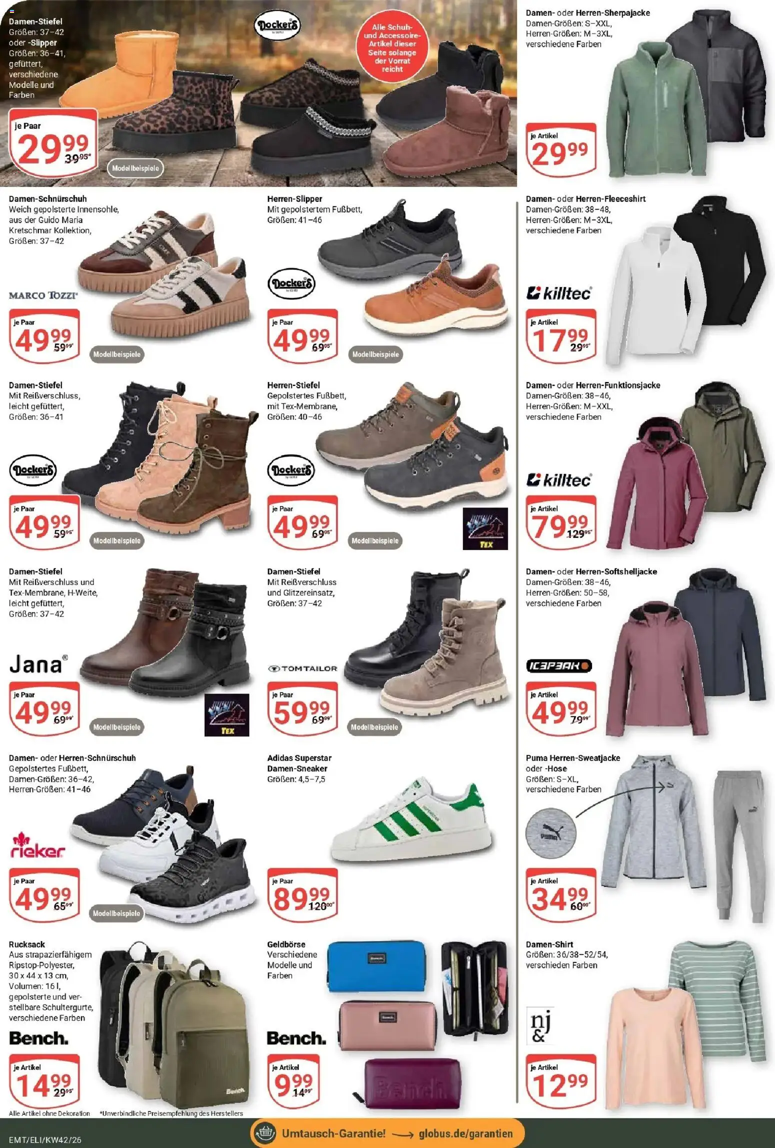 Globus Prospekt Erfurt-Linderbach (ab 12.10.2026) » Angebote online | Seite: 27 | Produkte: Hose, Rucksack