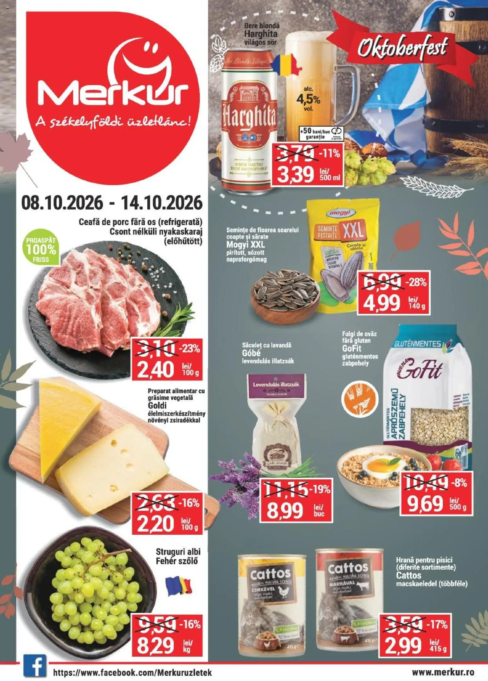 Noul catalog Merkur – valabil de la 08.10.2026 | Pagină: 1 | Produse: Struguri, Hrană pentru pisici, Fulgi, Floarea Soarelui