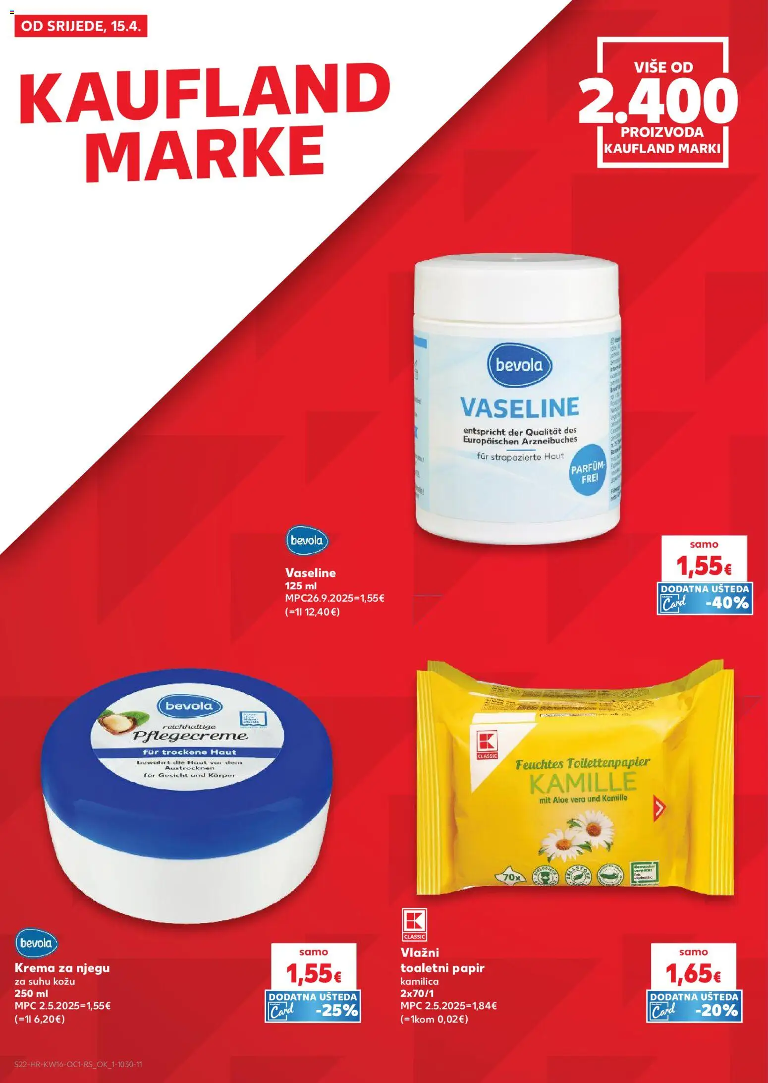 Kaufland HR akciós ujság - amely érvényes a következő dátumtól: 15.04.2026 | Oldal: 22 | Termékek: Parfüm, Aloe vera