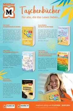 Müller Taschenbücher ab 01.07.2026 gültig