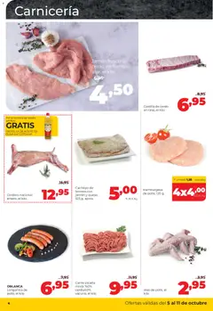 Vista previa Alimerka folleto válido desde el 05/10/2026 | Página: 4 | Productos: Aceite, Cerdo, Longaniza, Cordero