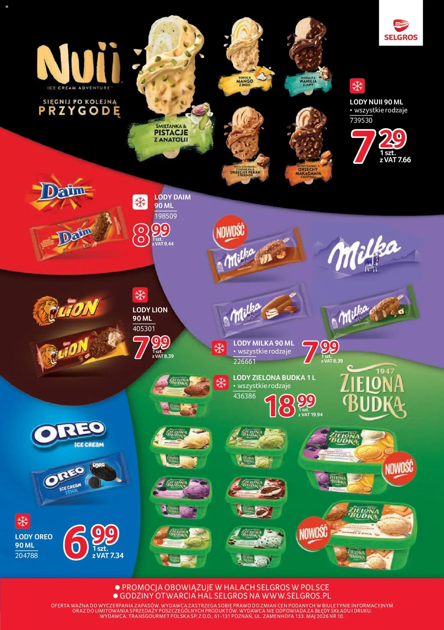Selgros cash&carry gazetka - Markowe produkty od 07.05.2026 | Strona: 6 | Produkty: Mango, Milka, Orzechy, Lody