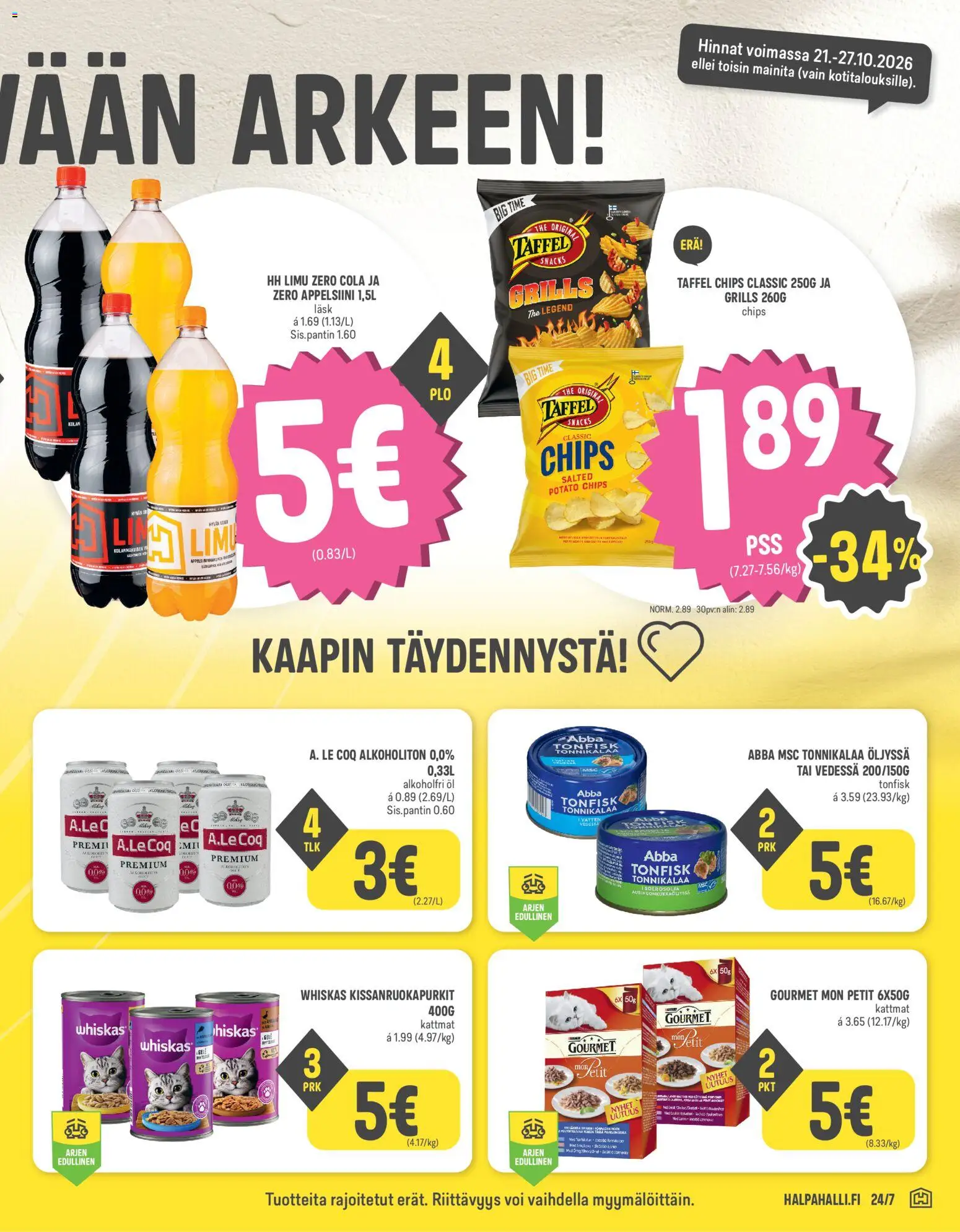 Halpa Halli tarjoukset – voimassa 21/10/2026 alkaen | Sivu: 5