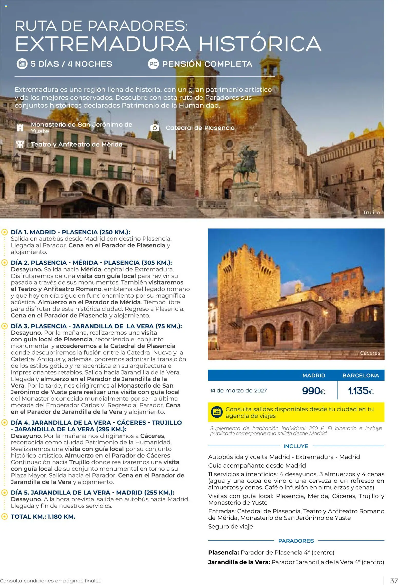Viajes El Corte Inglés Club de Vacaciones otoño primavera │ válido desde el 01/09/2026 | Página: 37 | Productos: Café, Vino, Cerveza, Agua
