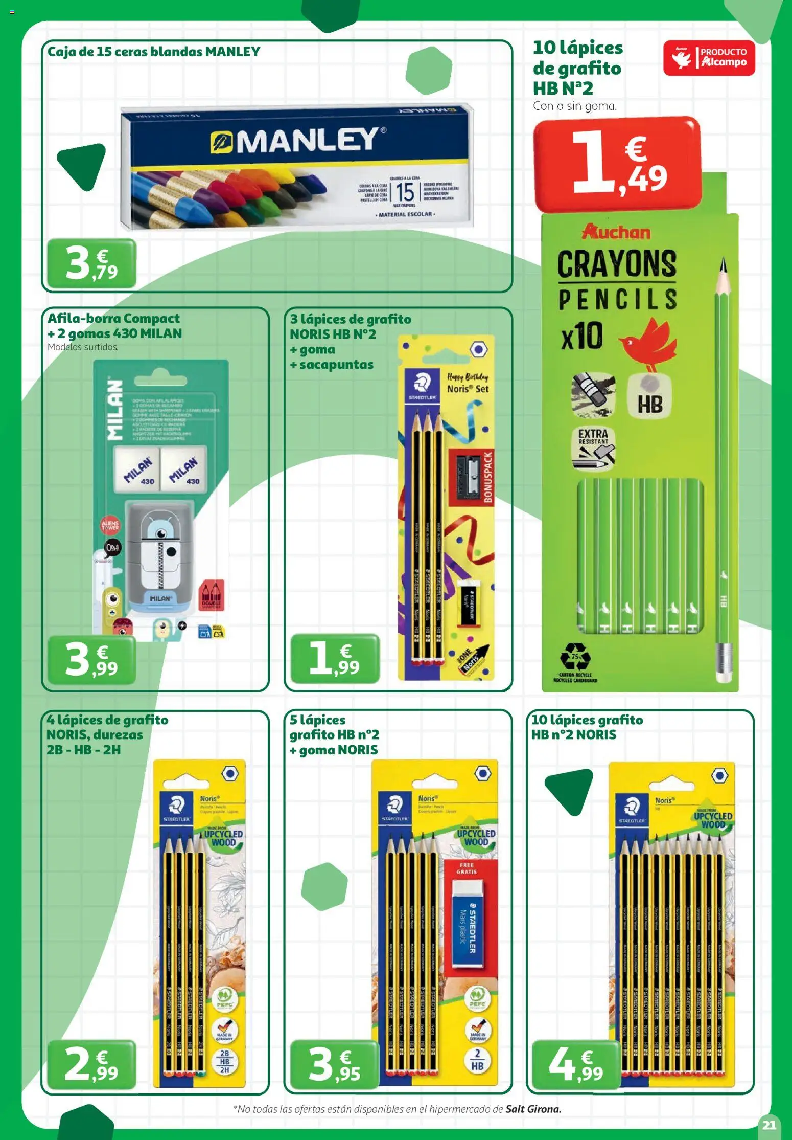 Alcampo - HP Nacional │ válido desde el 27/08/2026 | Página: 21 | Productos: Sacapuntas, Caja