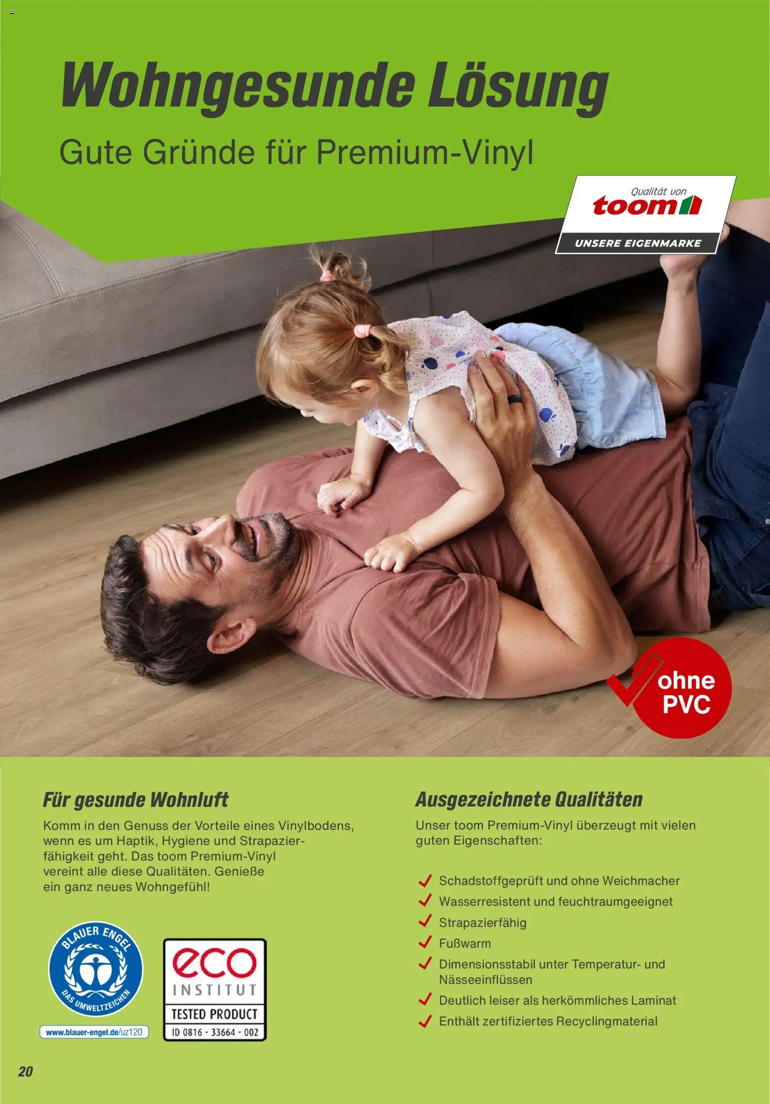 Toom Baumarkt Bodenbeläge & Zubehör – gültig ab 01.01.2026 | Seite: 20