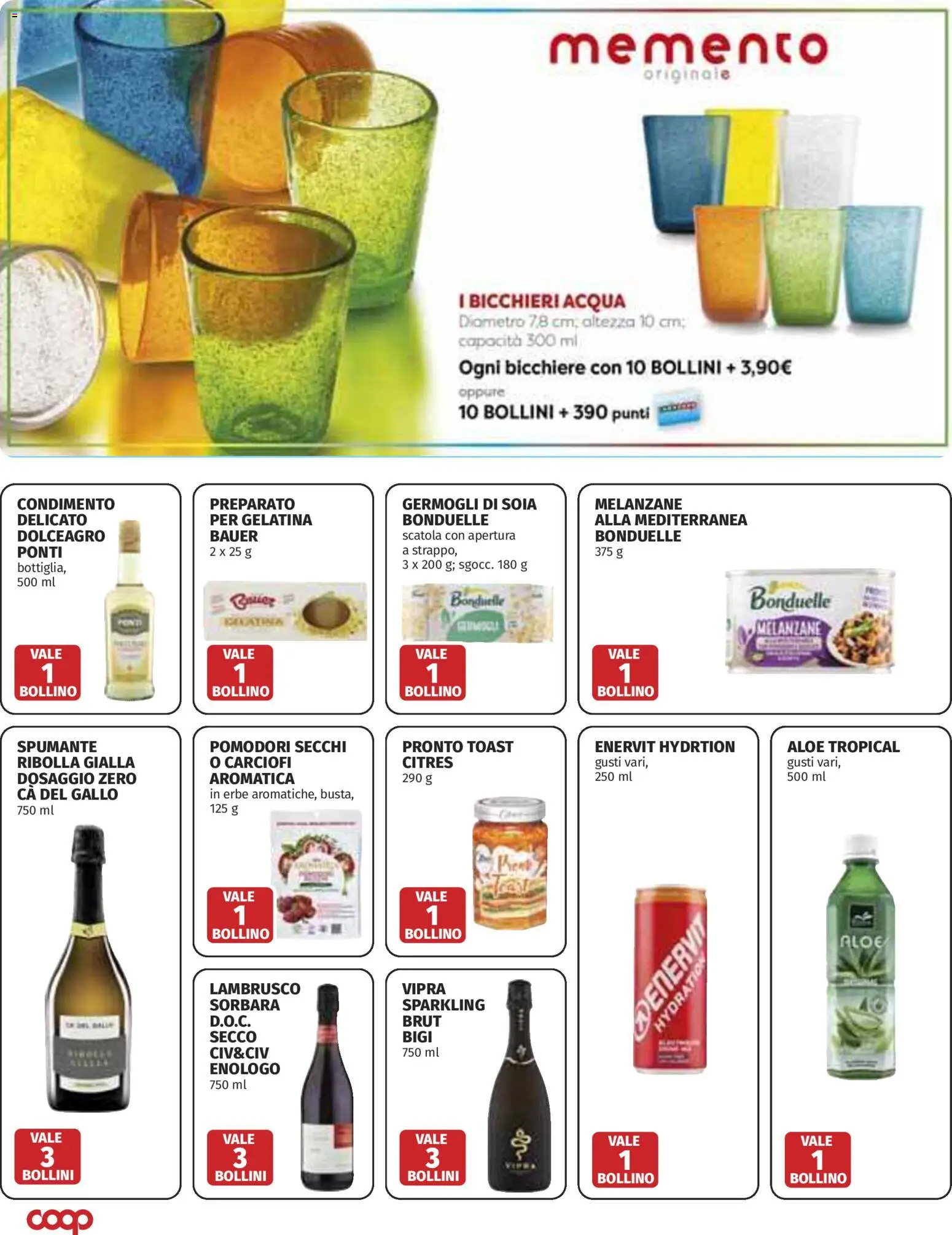 Volantino COOP del 11.06.2026 | Pagina: 42 | Prodotti: Acqua, Pomodori, Spumante, Pomodori secchi