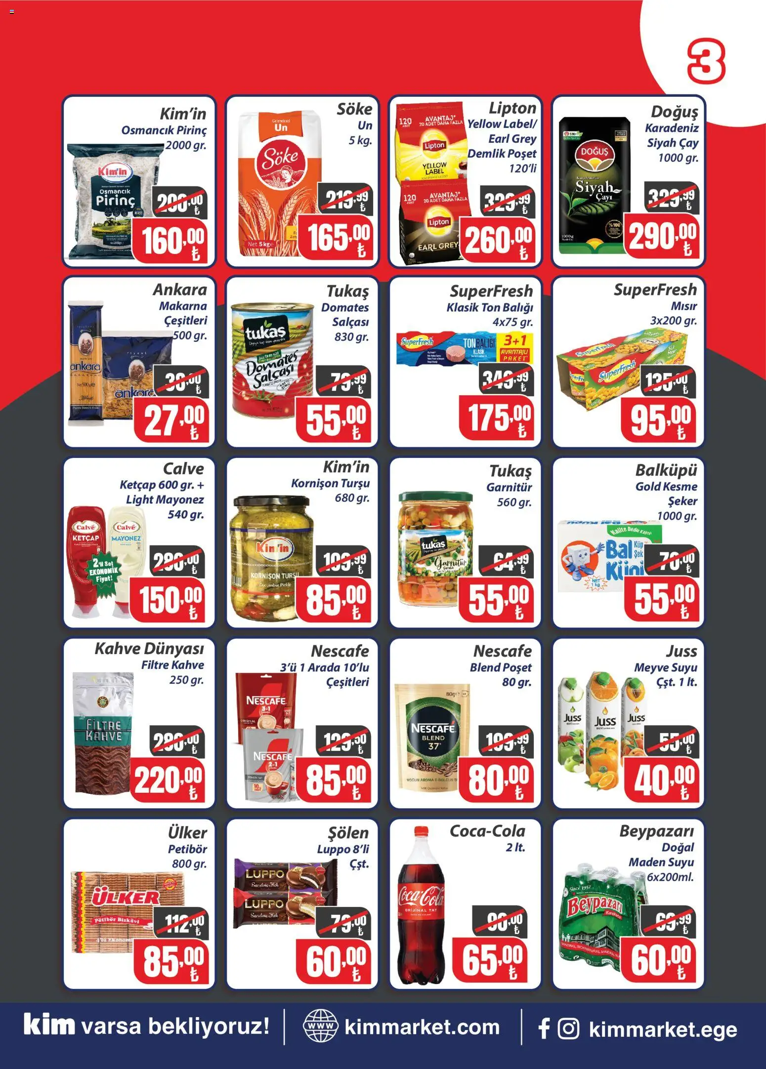 Kim Market Katalog - Ege Insert - 07 Ekim 2026 tarihinden itibaren geçerlidir | Sayfa: 3
