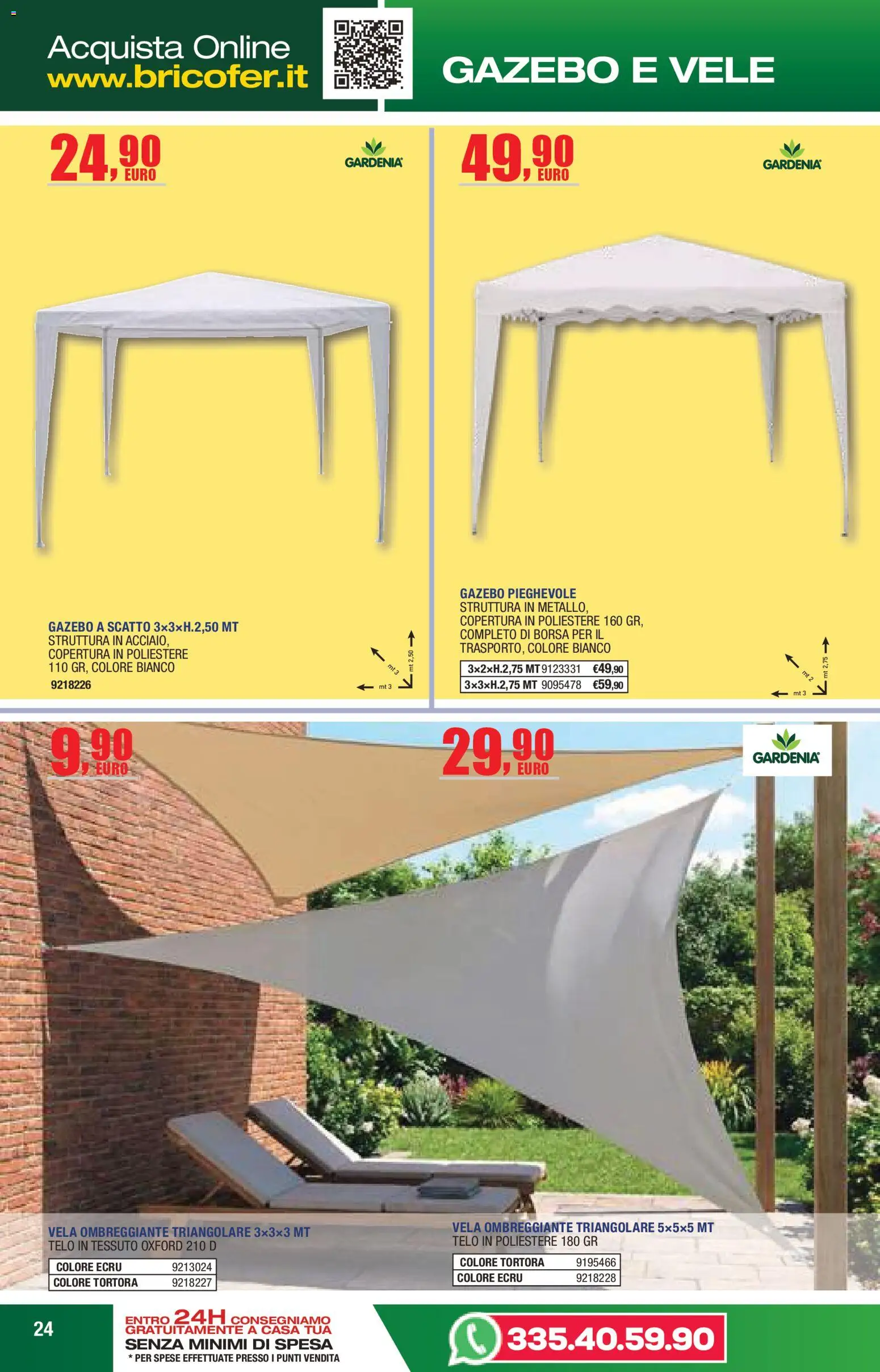 Volantino Self del 14/04/2026 | Pagina: 24 | Prodotti: Gazebo, Borsa, Amaro