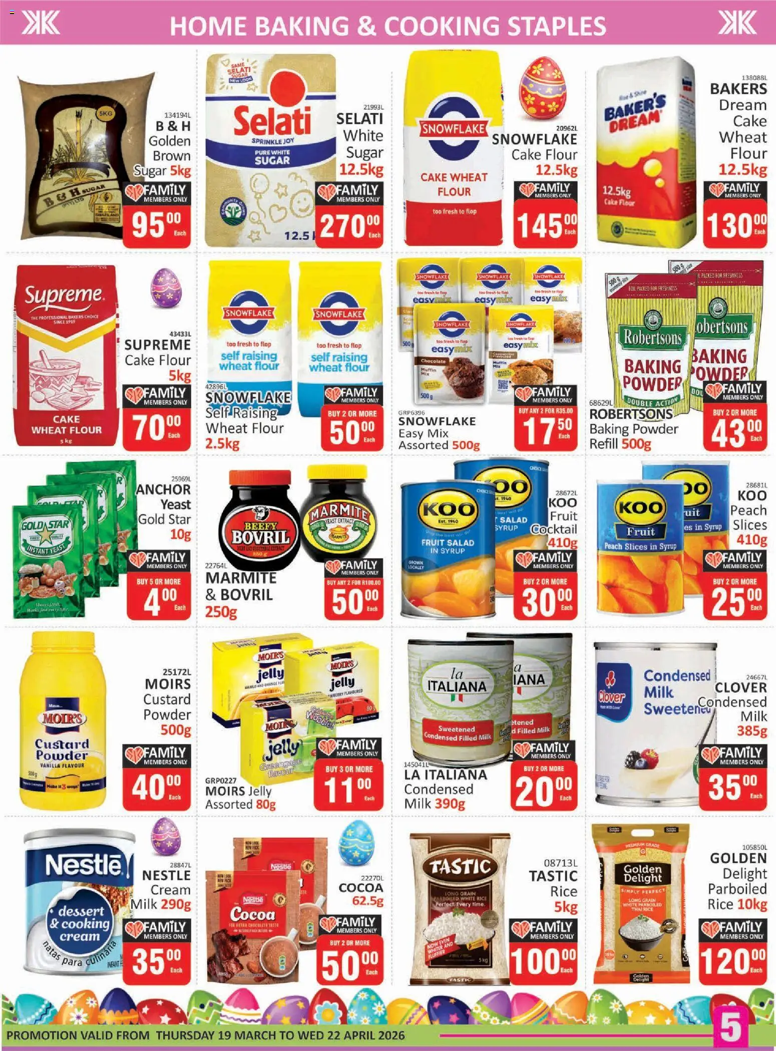 New KIT KAT Cash & Carry catalogue – valid from 19.03.2026 | Page: 5 | Products: Flour, Milk, Powder, Baking powder