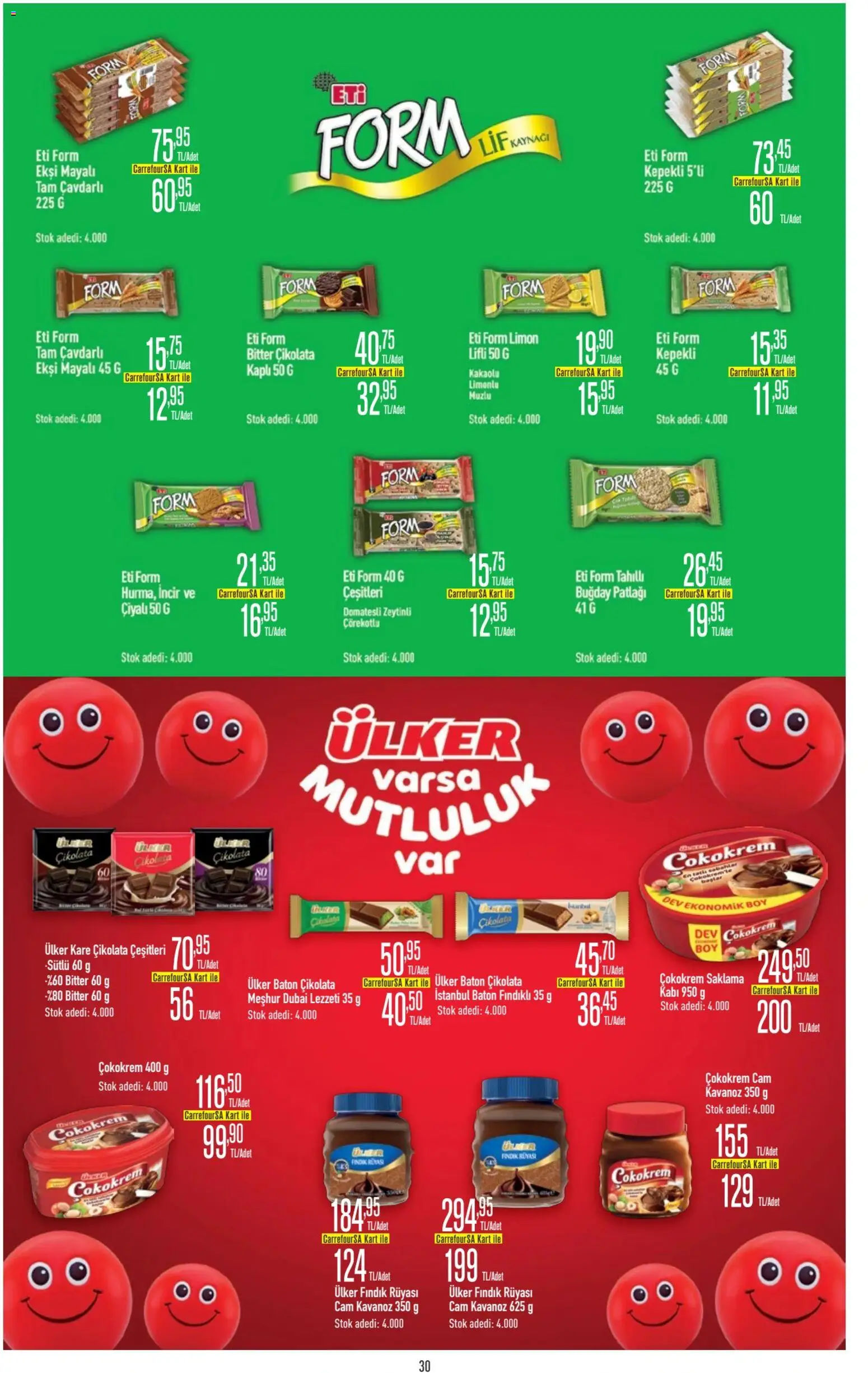 CarrefourSA Katalog - 01.06.2026 tarihinden itibaren geçerlidir | Sayfa: 30 | Ürünler: Çikolata, Fındık, Limon
