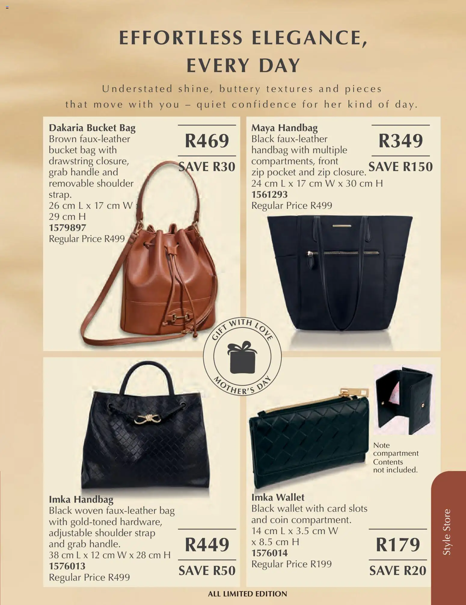New Justine catalogue – valid from 01.04.2026 | Page: 57 | Products: Handbag, Wallet, Bag