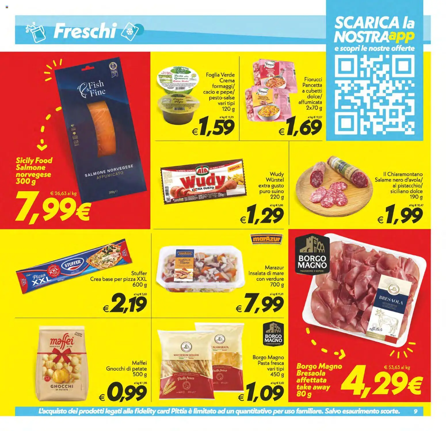 Volantino SuperConveniente del 23/10/2026 | Pagina: 9 | Prodotti: Salame, Maccheroni, Patate, Gnocchi di patate