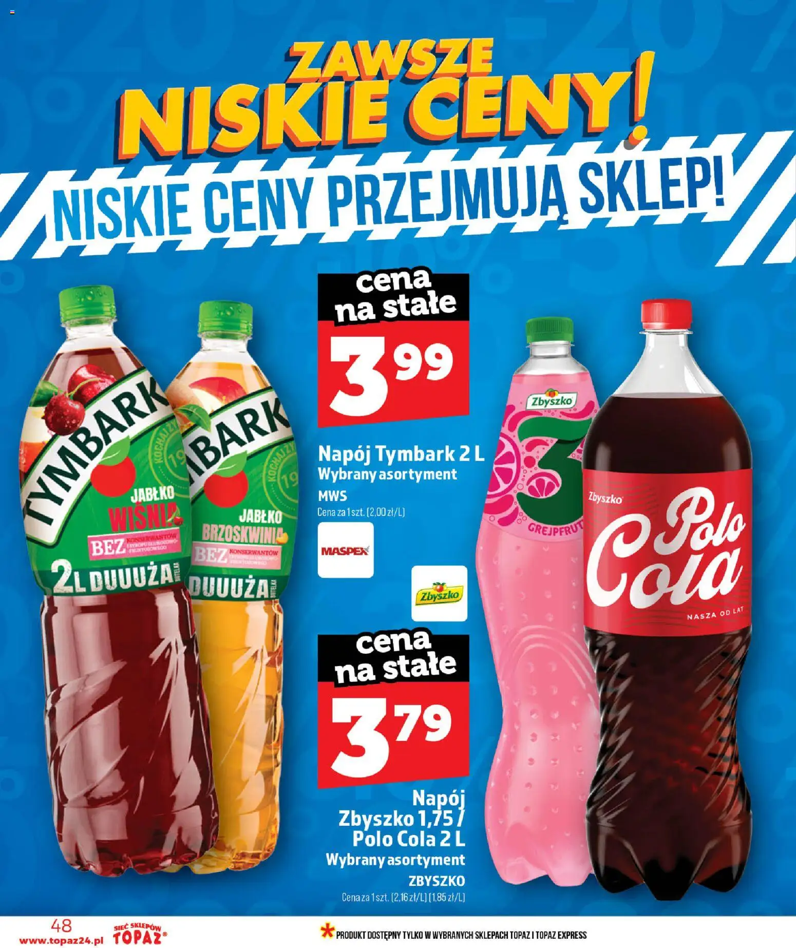 Topaz gazetka - MAZ od 11.06.2026 | Strona: 48 | Produkty: Brzoskwinia, Grejpfrut