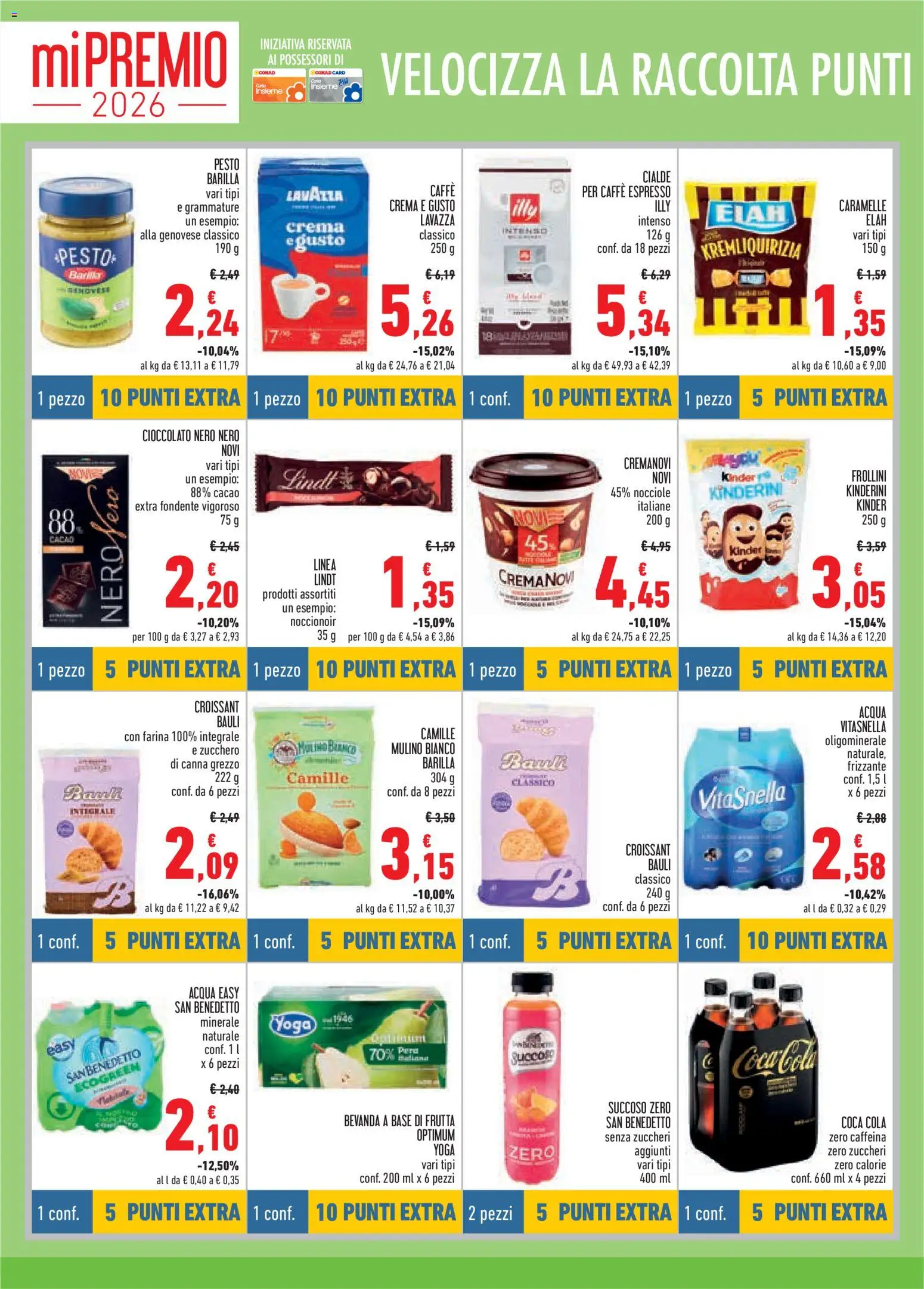 Volantino Conad del 18.06.2026 | Pagina: 6 | Prodotti: Cioccolato, Acqua, Pesto, Cacao