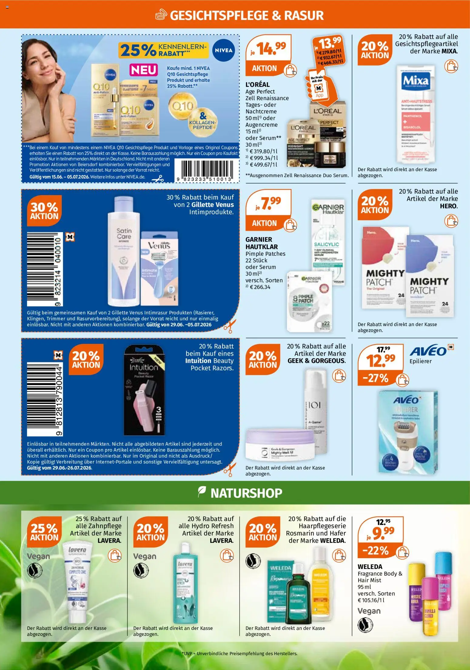 Müller Prospekt – gültig ab 29.06.2026 | Seite: 4 | Produkte: Epilierer, Serum, Nachtcreme