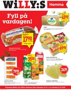 Willys erbjudanden Hemma - Förhandsvisning av reklamblad från butik Willys aktuell från 31/08/2026