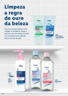 Pré-visualização GEL EXFOLIANTE GEL ESFOLIANTE FACIAL, 3 EN/EM 1, 1. LIMPIA LOS POROS LIMPA OS POROS, 2. ANTI-BRILLOS/BRILHO, 3. ANTI-GRASA/GORDURA, PIEL NORMAL Y MIXTA PELE NORMAL E MISTA válido de 16.03.2026 | Página: 36 | Produtos: Água micelar, Maquilhagem, Leite, Gel de limpeza