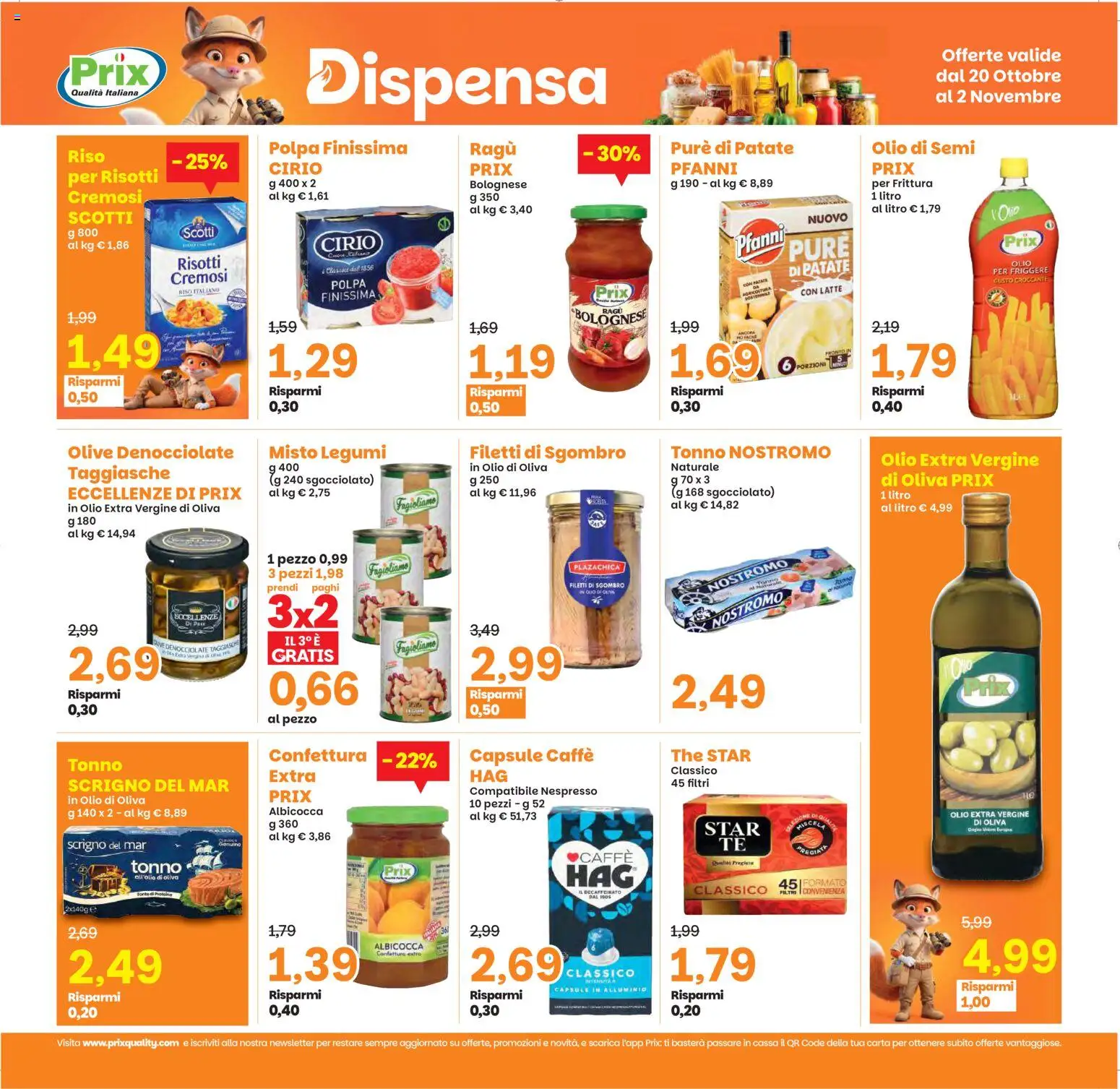 Volantino Prix del 20/10/2026 | Pagina: 17 | Prodotti: Olio di semi, Caffè, Olive, The
