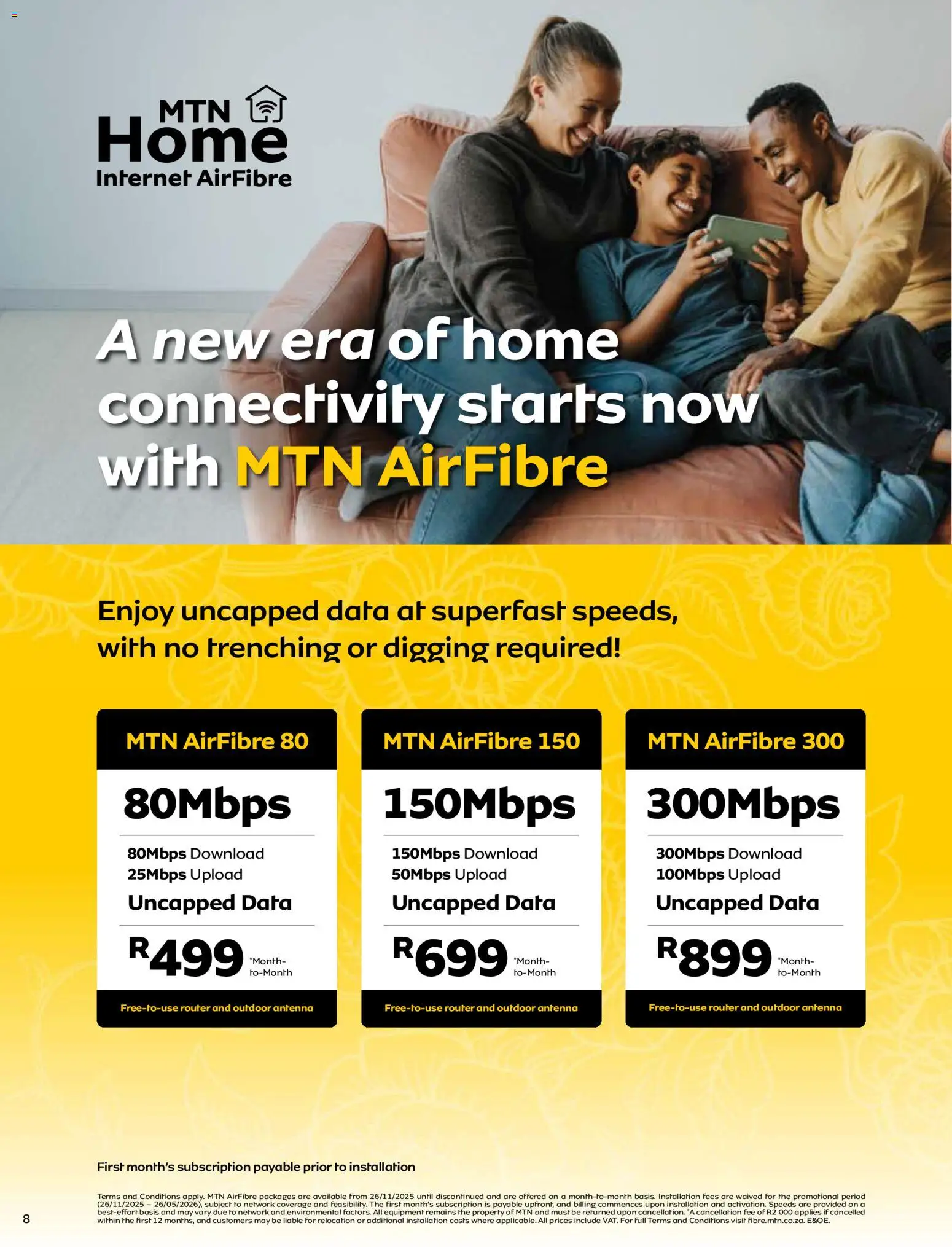 New MTN catalogue – valid from 07.05.2026 | Page: 8 | Products: Data, Router