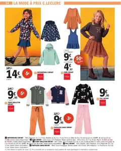 E.Leclerc - Prévisualisation de E.Leclerc Rentree des classes valide à partir de 28/07/2026 | Page: 54 | Produits: Robe, Coton, Pull, Pantalon