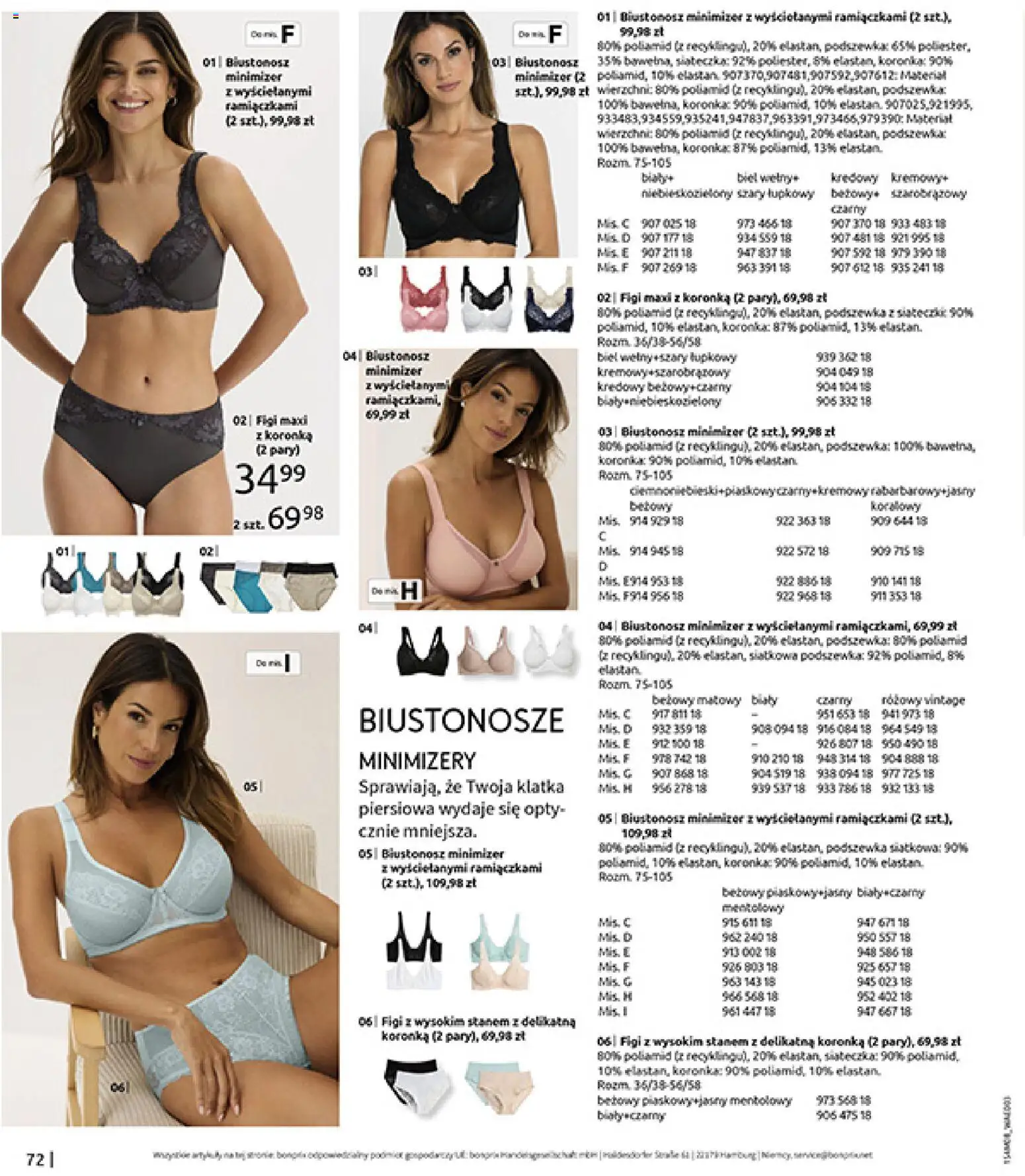 BonPrix Katalog od 10.08.2026 | Strona: 74 | Produkty: Biustonosz, Figi