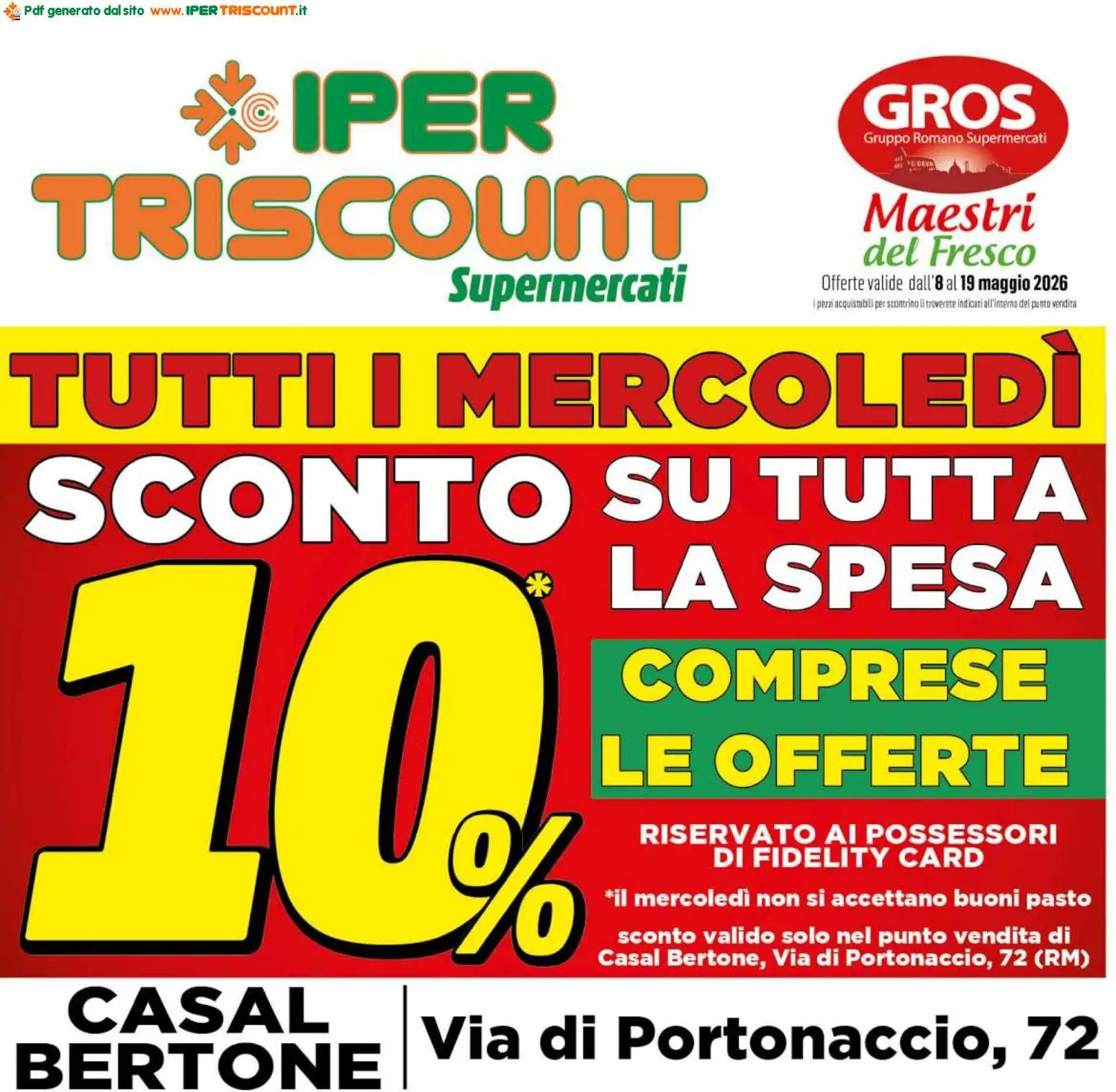 Volantino Ipertriscount del 08.05.2026 | Pagina: 1