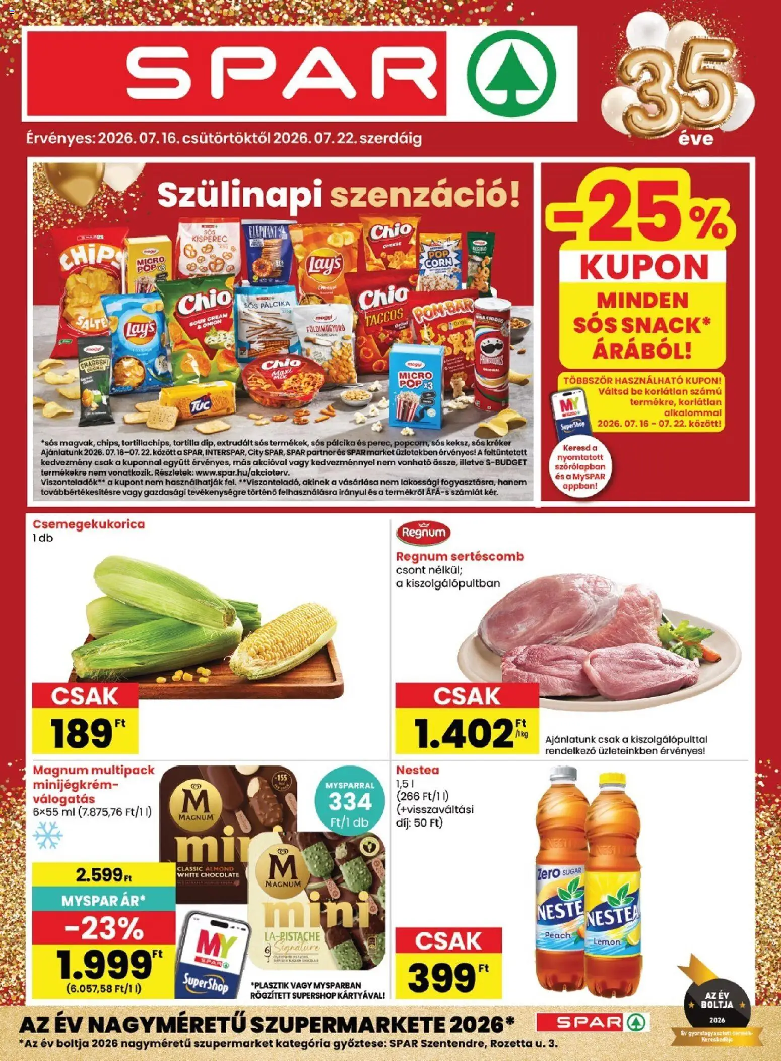 Spar akciós újság catalogue cover
