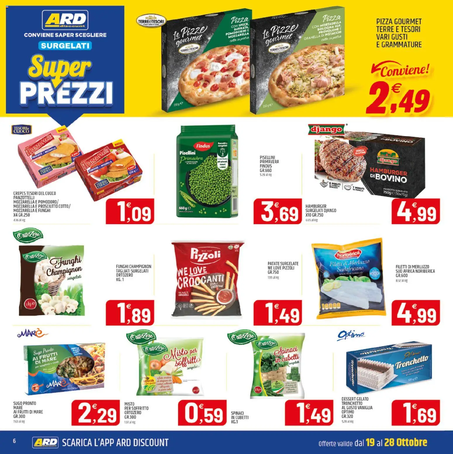 Volantino ARD Discount del 19/10/2026 | Pagina: 14 | Prodotti: Provolone, Spinaci, Pistacchi, Burrata