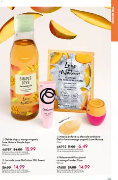 Ofertele Oriflame valabile de la 06.05.2026 | Pagină: 159 | Produse: Duș, Luciu de buze, Balsam, Mango