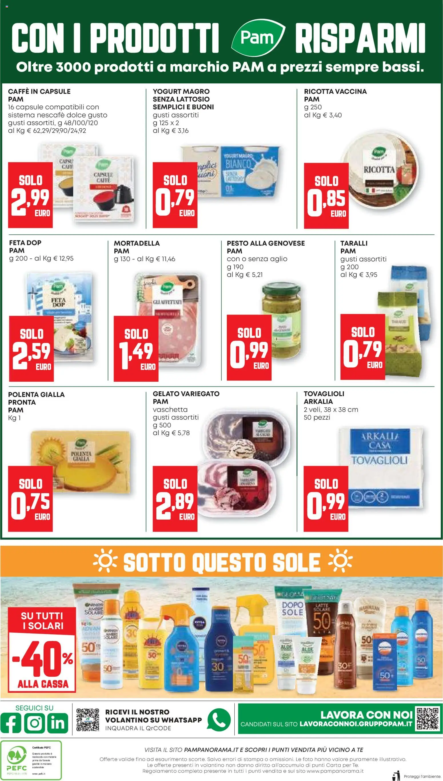 Volantino PAM del 13/08/2026 | Pagina: 16 | Prodotti: Aglio, Yogurt magro, Mortadella, Ricotta
