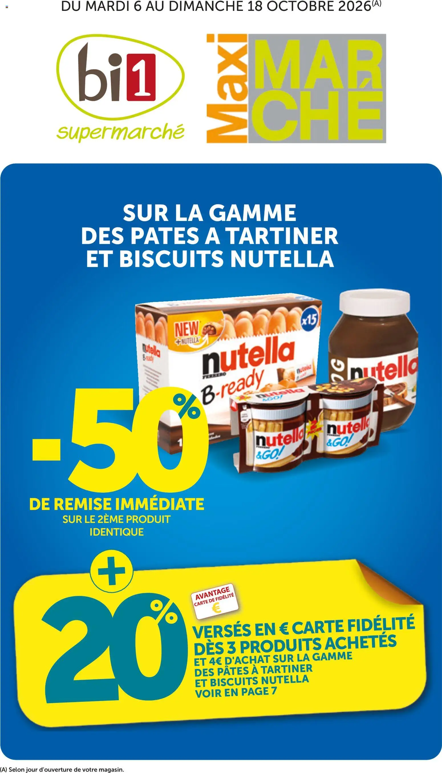 {H1} | Page: 1 | Produits: Nutella, Pâtes, Biscuits