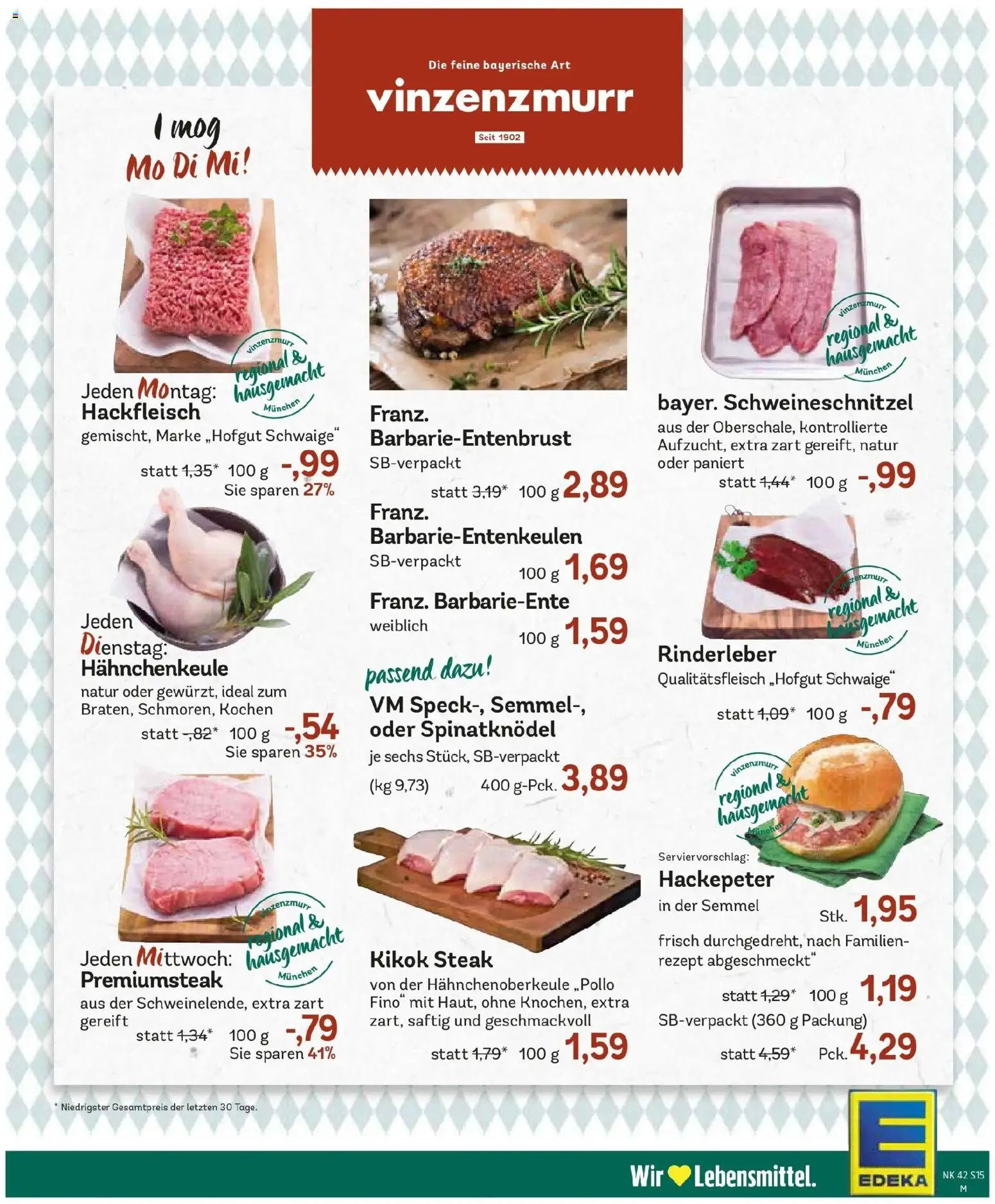 Edeka Prospekt Murnau (ab 12.10.2026) » Angebote Online | Seite: 17 | Produkte: Steak, Hackfleisch