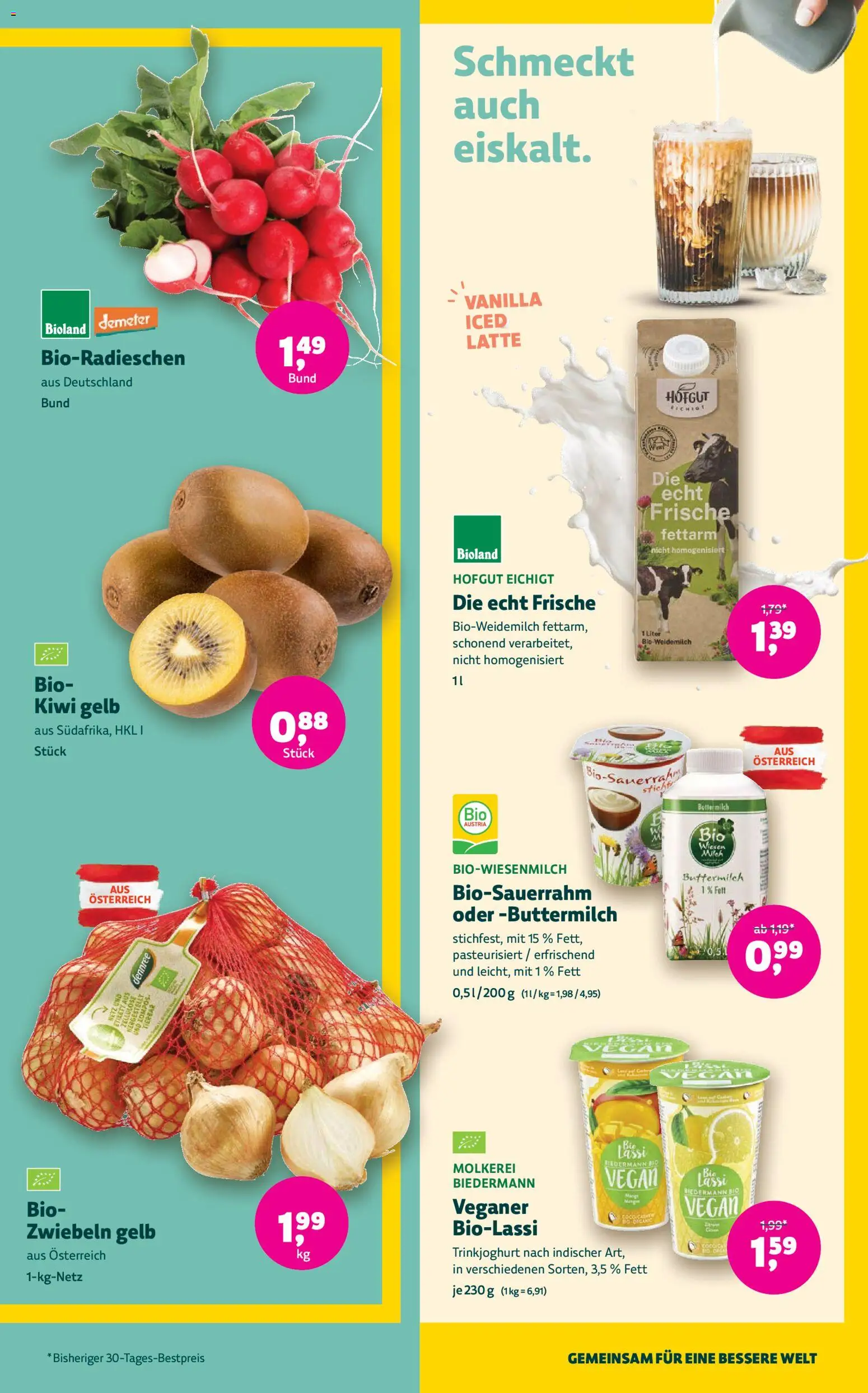 Denns BioMarkt Flugblatt gültig ab 03.06.2026 | Seite: 7 | Produkte: Kiwi, Zwiebeln
