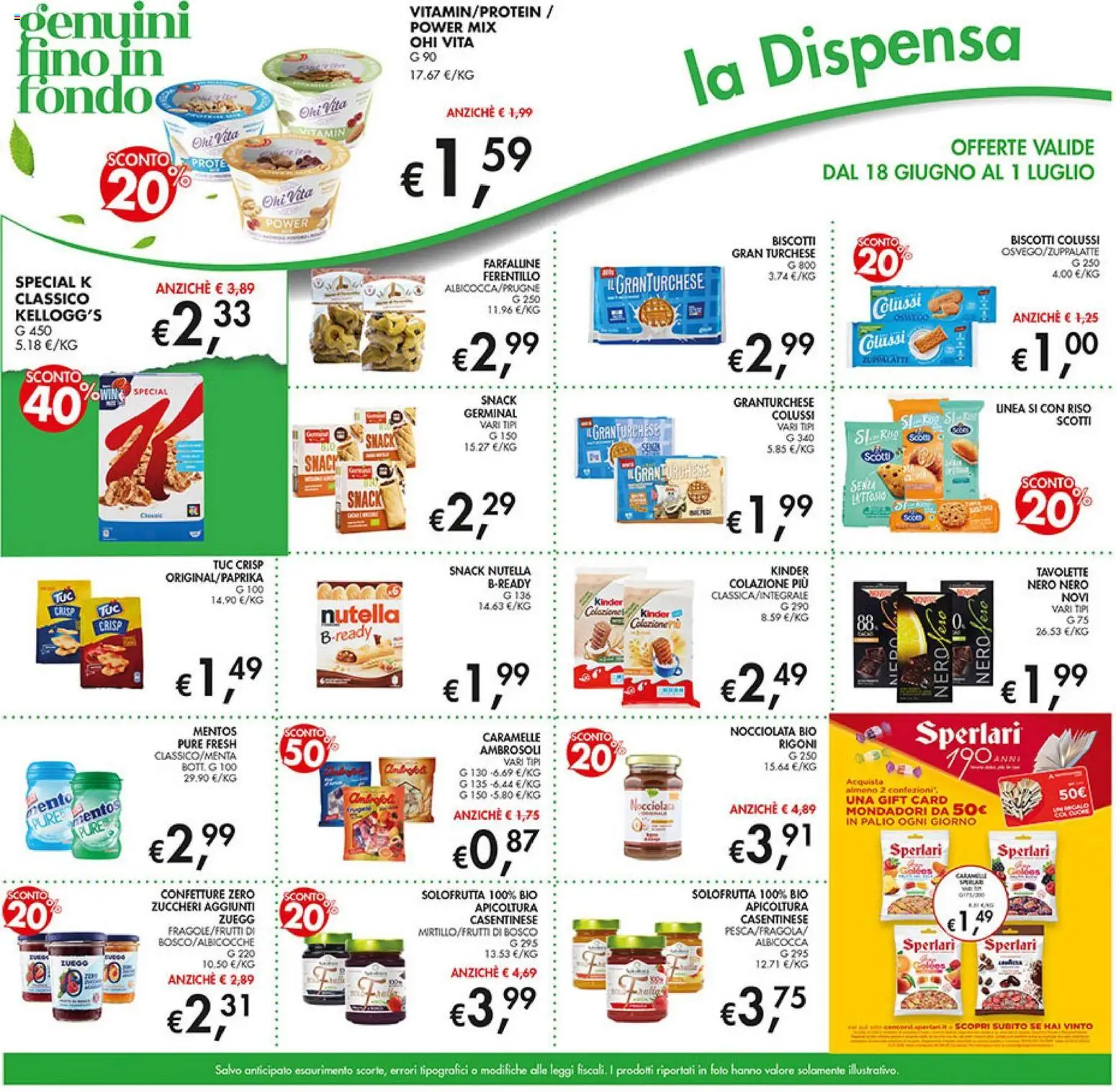 Volantino Coal del 18.06.2026 | Pagina: 17 | Prodotti: Riso, Caramelle, Biscotti, Nutella