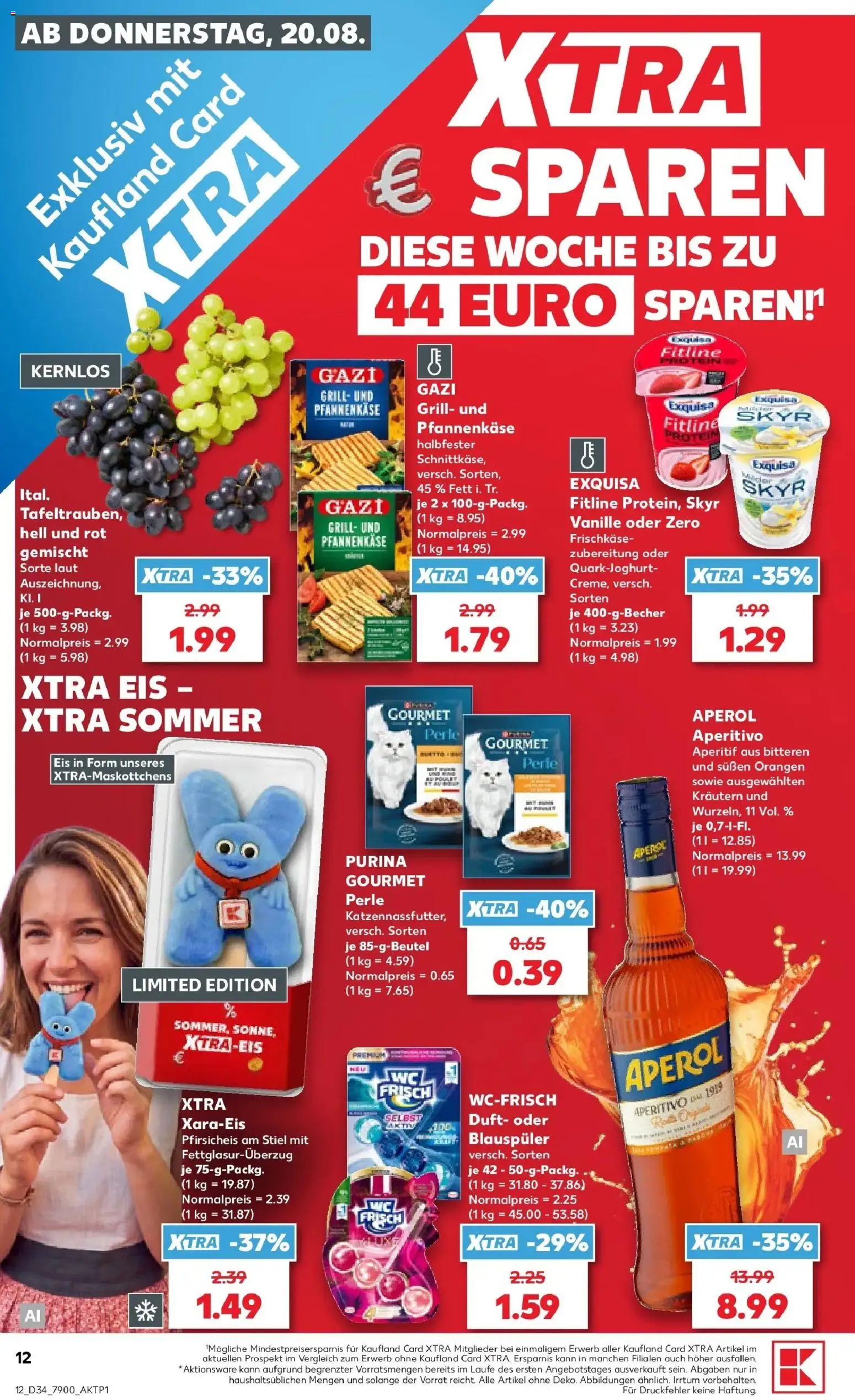 Prospekt Kaufland ab 20.08.2026 » Angebote Online zum Blättern | Seite: 12 | Produkte: Duft, Orangen, Aperol, Eis