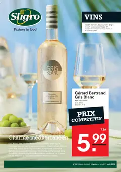 Sligro publicité Vins - Voorbeeld van een folder van Sligro, geldig van 13/08/2026