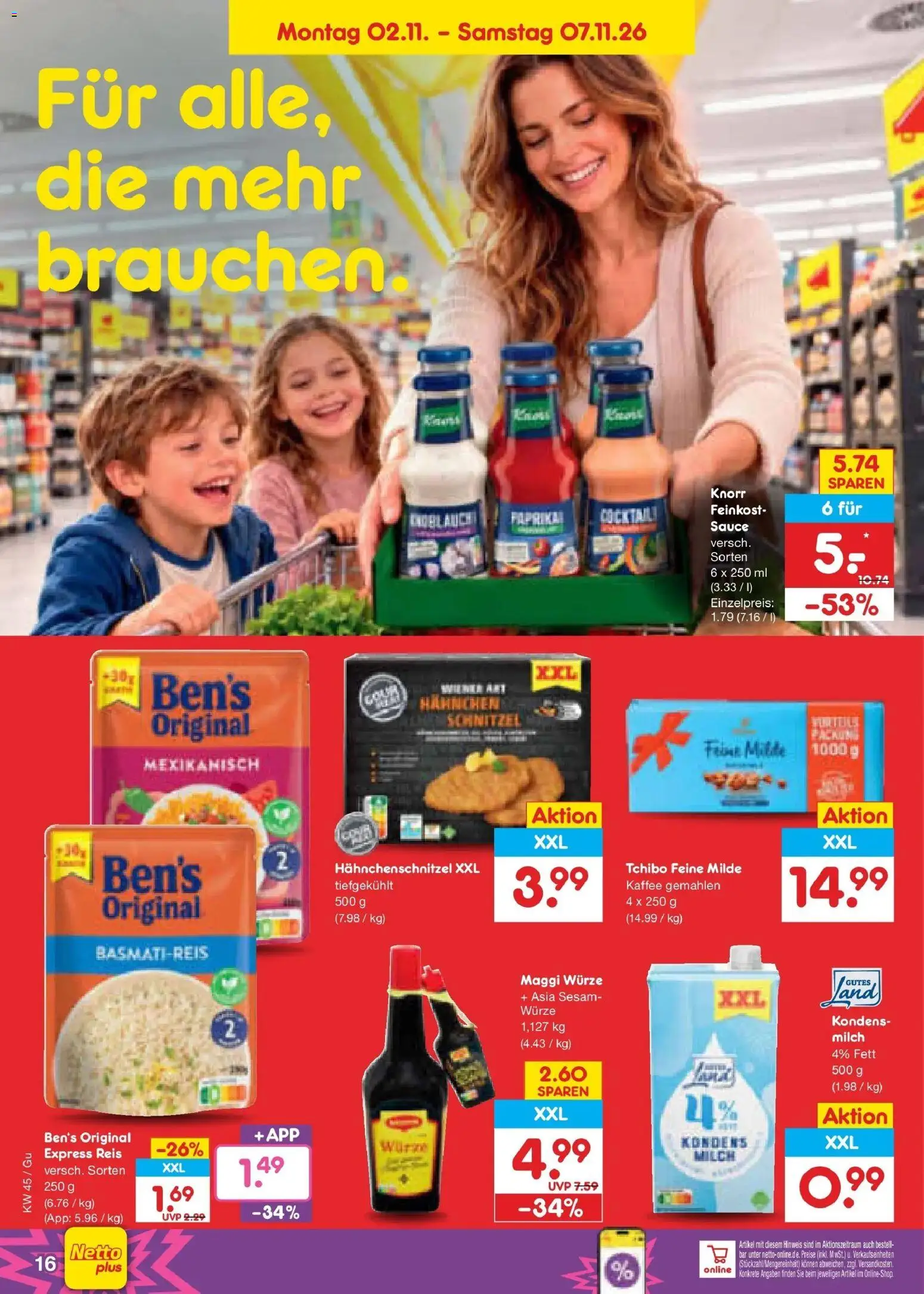 Netto Marken-Discount Prospekt Augustusburg – gültig ab 02.11.2026 | Seite: 30 | Produkte: Hahnchen, Basmatireis, Maggi, Reis