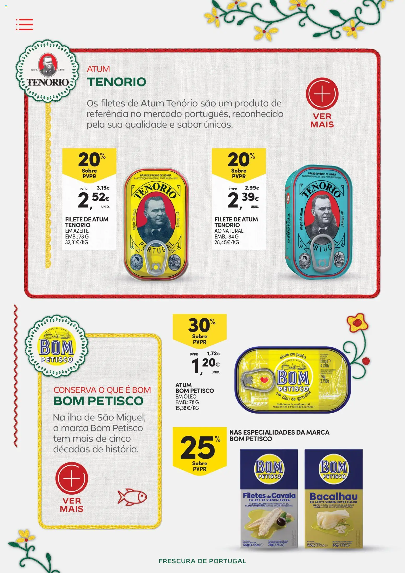 Continente - Frescura de Portugal Direto da origem │ válido de 05.05.2026 | Página: 50 | Produtos: Atum, Azeite, Bacalhau, Óleo