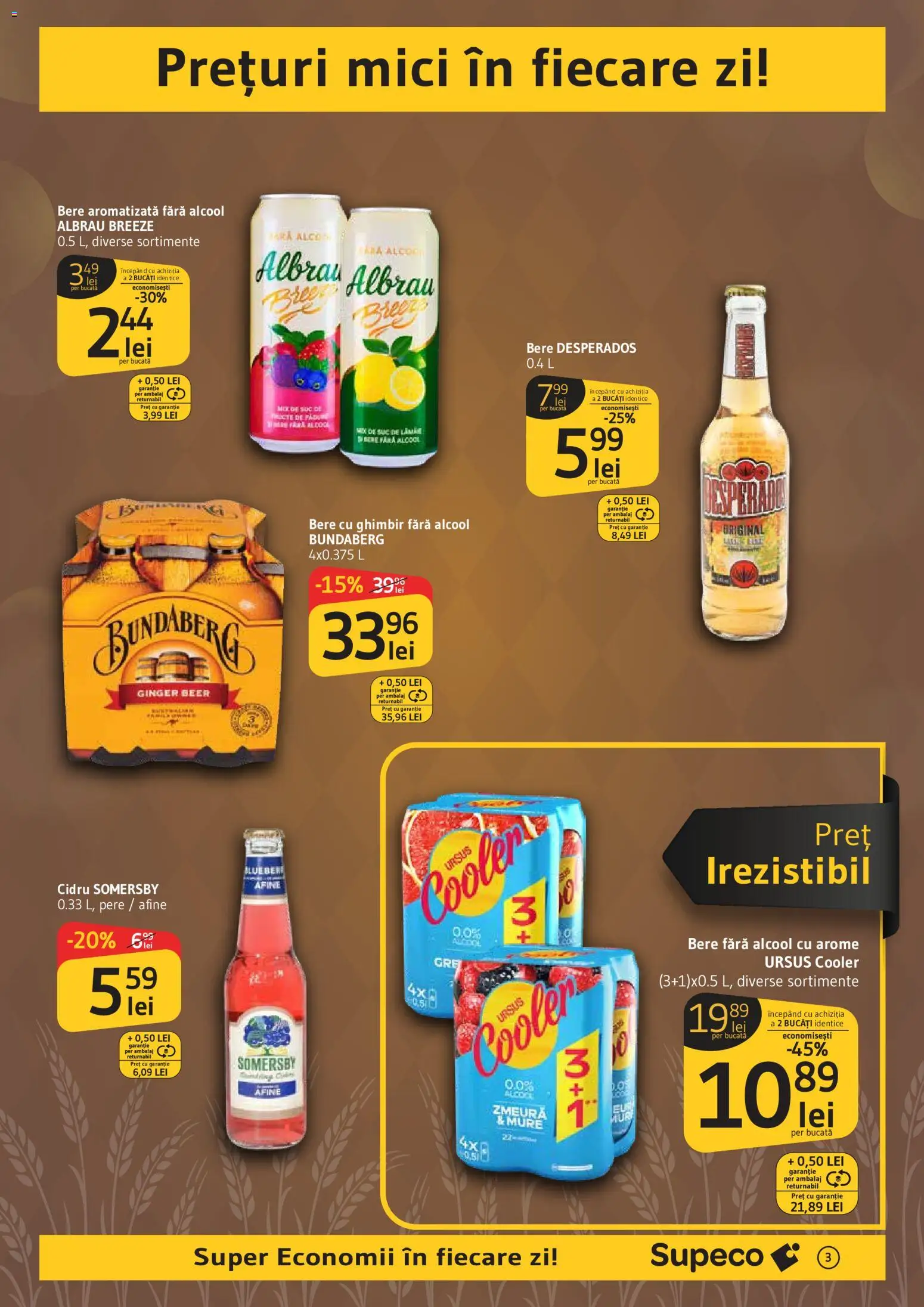 Noul catalog Supeco – valabil de la 11.06.2026 | Pagină: 3 | Produse: Pară, Zmeură, Mici, Eğitim çantaları