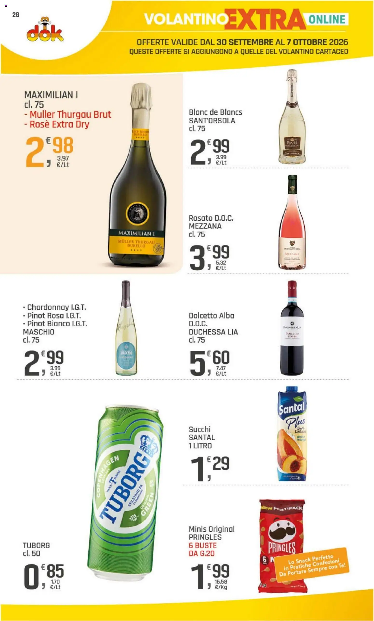 Volantino DOK del 24/09/2026 | Pagina: 28 | Prodotti: Tè, Pesca