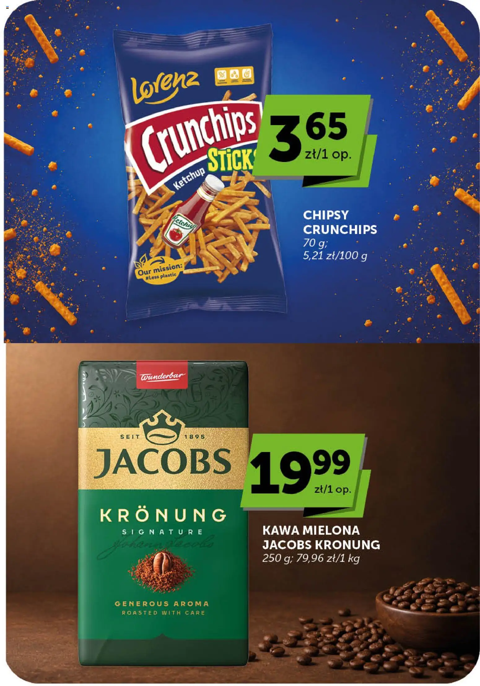 Groszek gazetka - Minimarket od 18.06.2026 | Strona: 18 | Produkty: Chipsy, Ketchup, Kawa