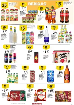 Pré-visualização Continente Açores válido de 03/09/2026 | Página: 19 | Produtos: Pepsi Zero, Super bock, Cerveja, Somersby