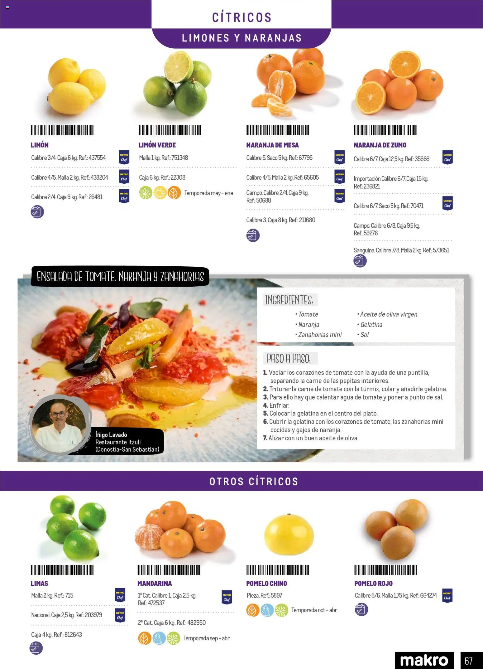 Makro - Especial Frutas y Verduras Península │ válido desde el 05.01.2026 | Página: 67 | Productos: Κρεμάστρα, Aceite, Ροζ πιπέρι, Ensalada