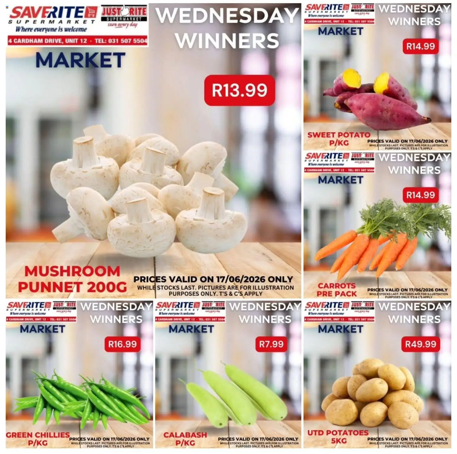 New Saverite catalogue – valid from 17.06.2026 | Page: 2 | Products: Carrots, Potatoes